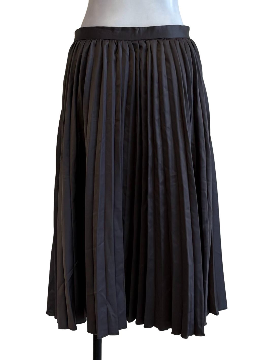 Ash Grey Accordion Skirt
