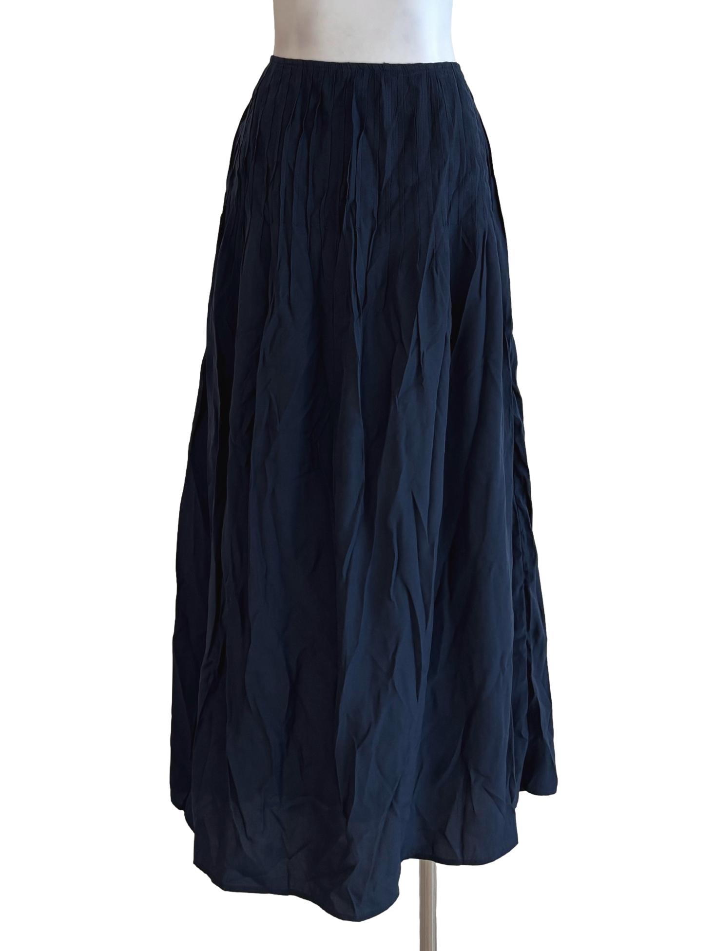Midnight Blue A-Line Skirt