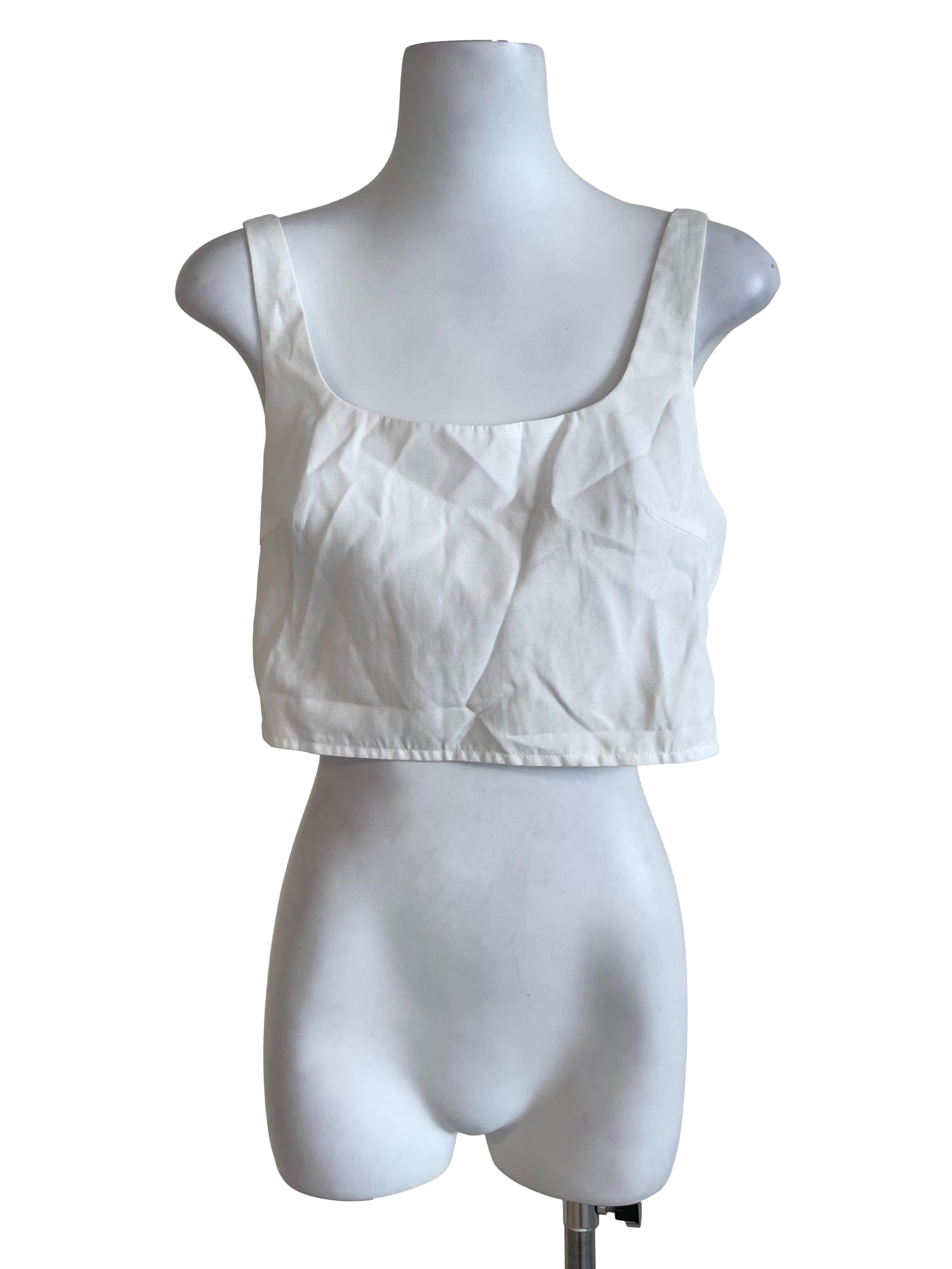 White Tube Cami Top