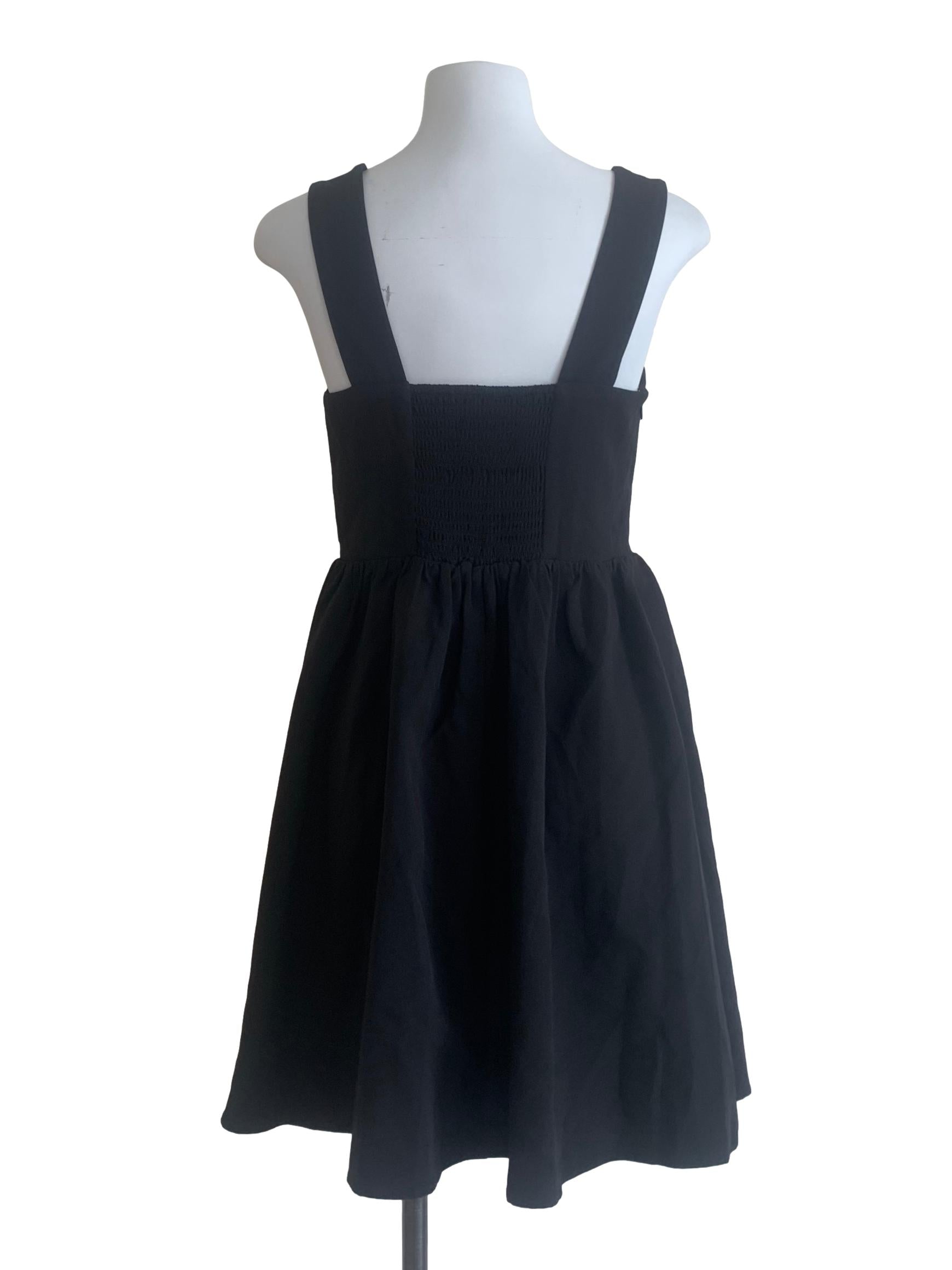 Black Square Neck Dress