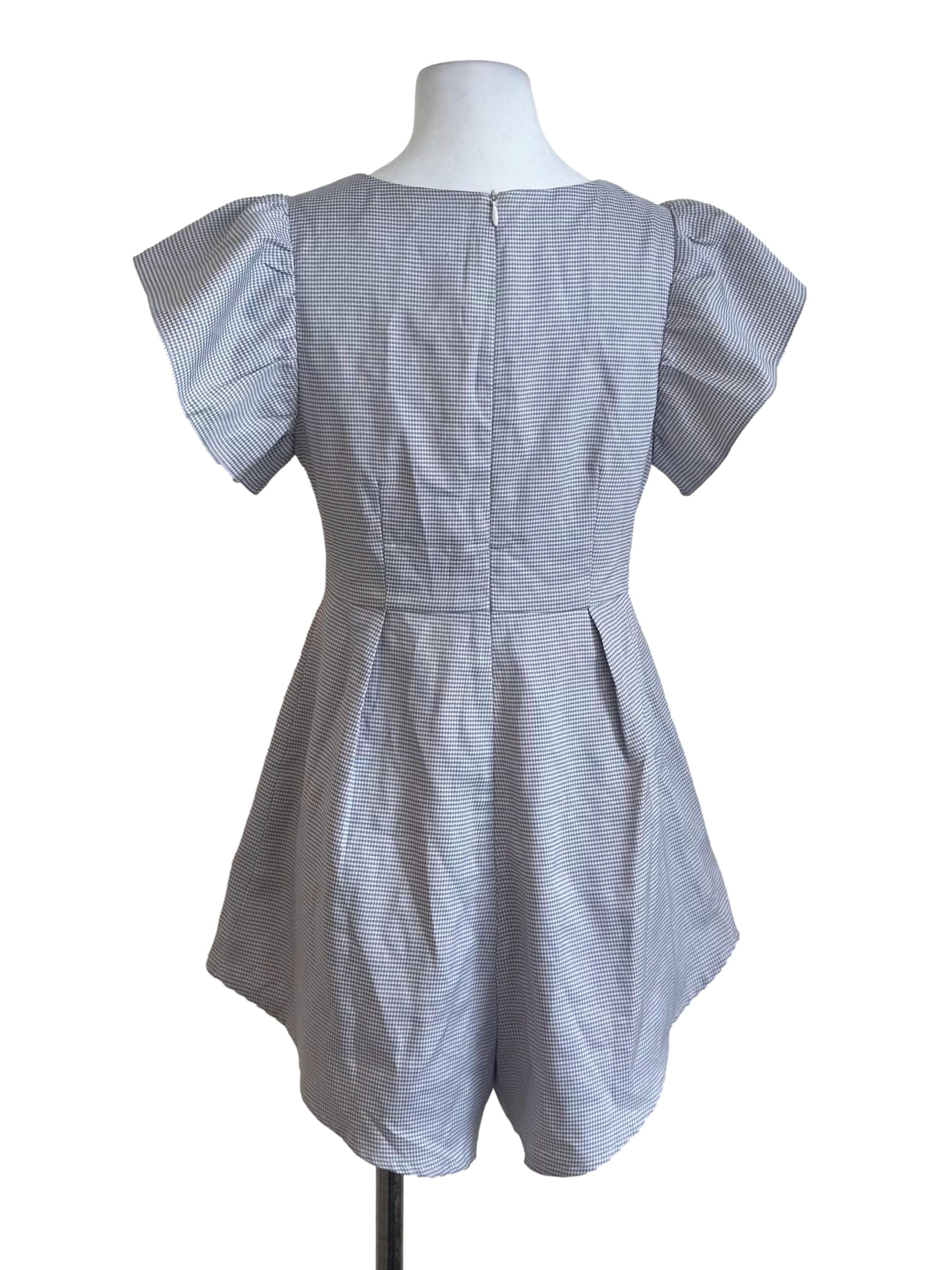 Light Grey Pattern Rompers