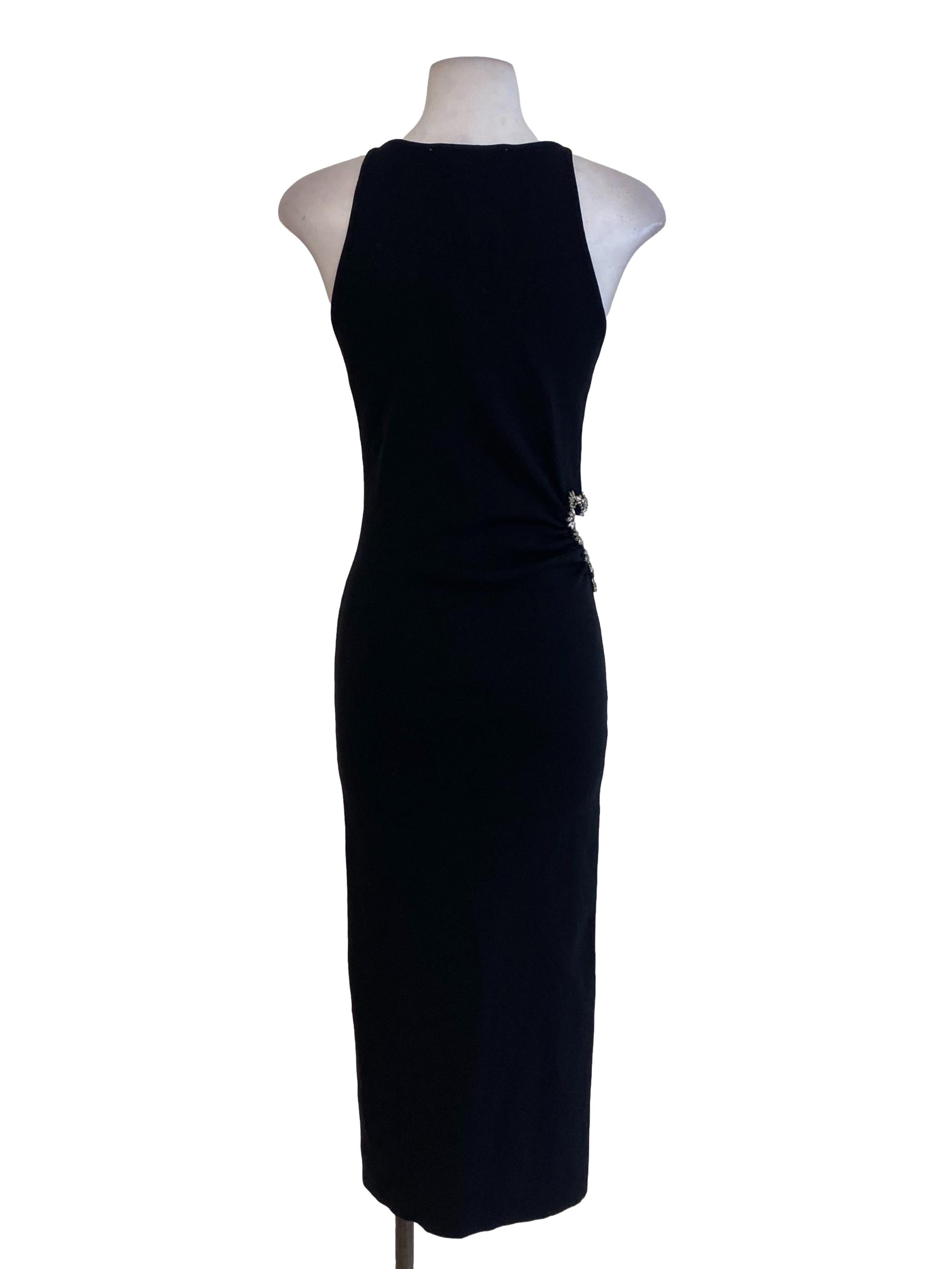 Black Knit Bodycon Dress