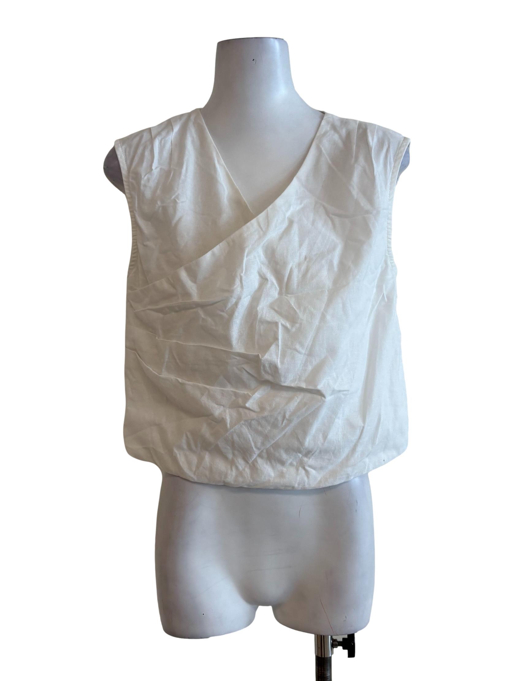 White Layered Sleeveless Top