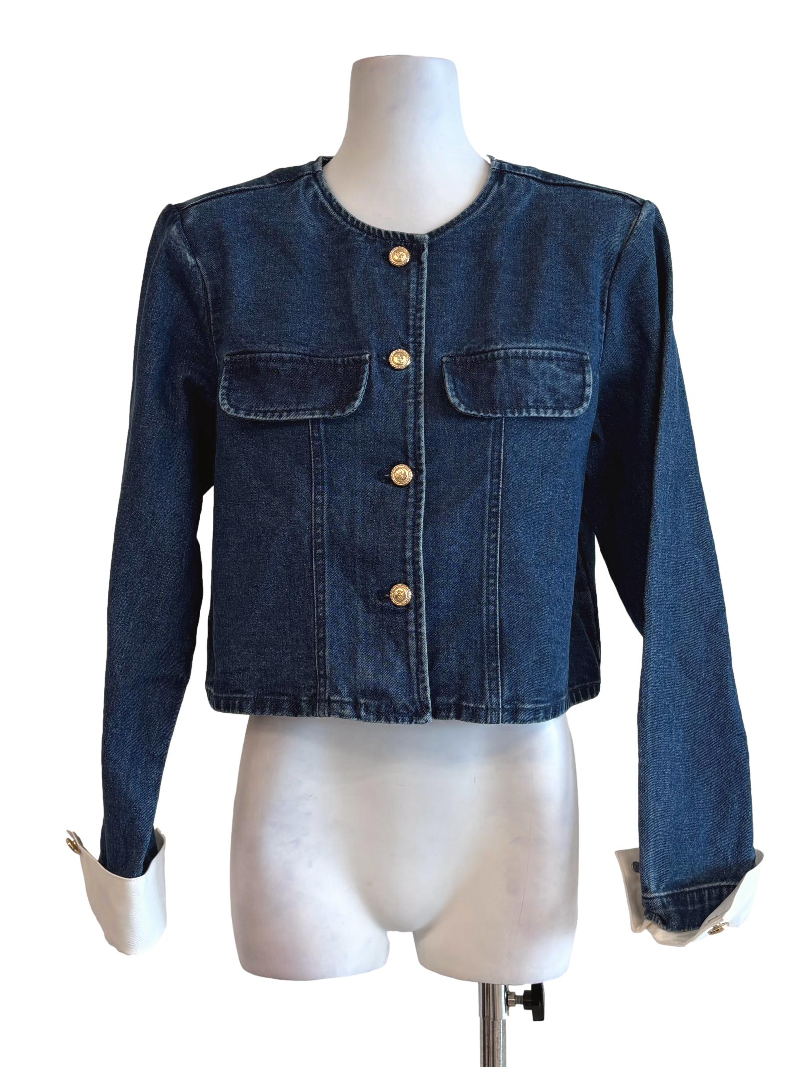 Blue Gold Button Denim Jacket LB