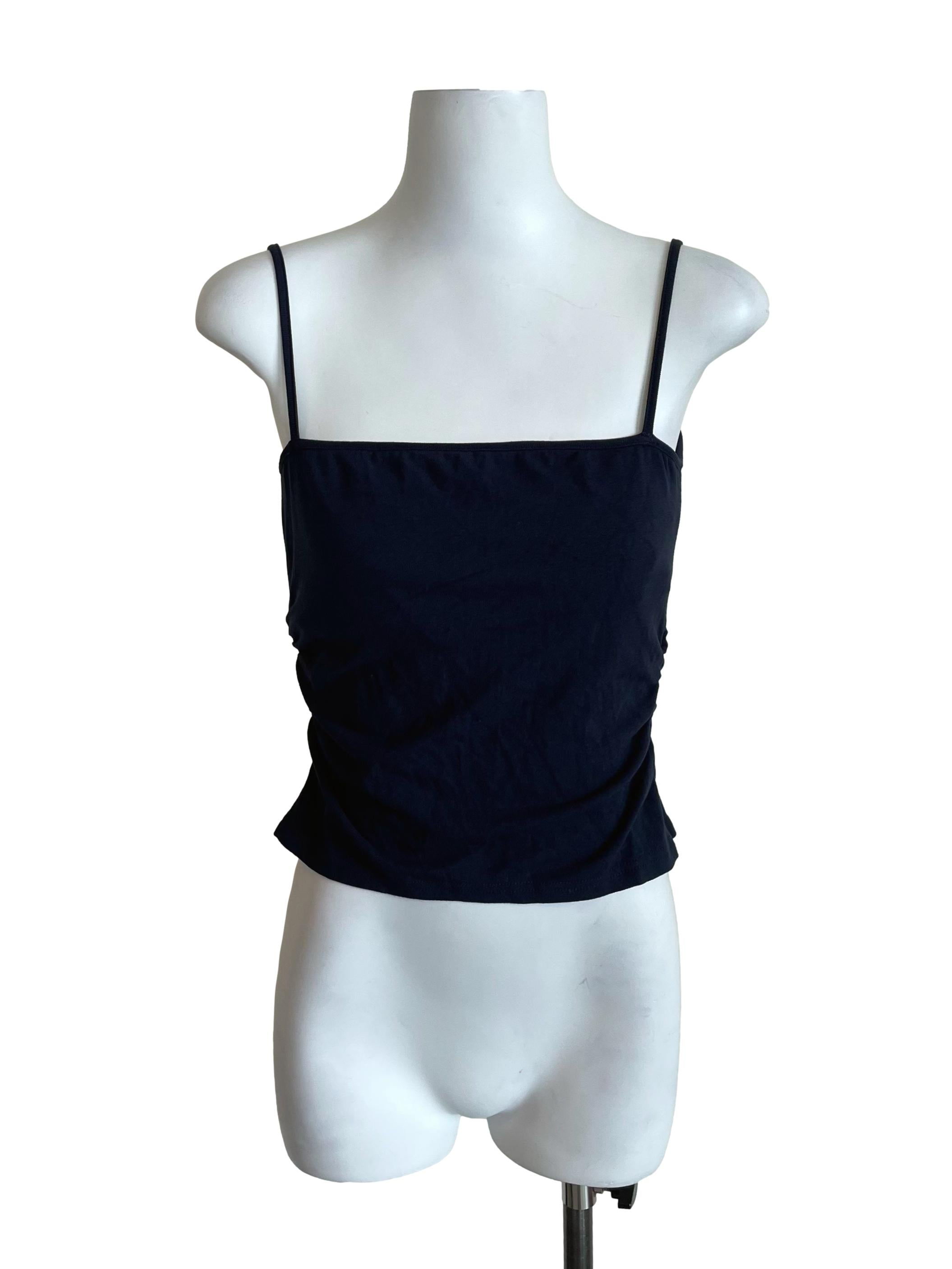 Dark Navy Draped Camisole