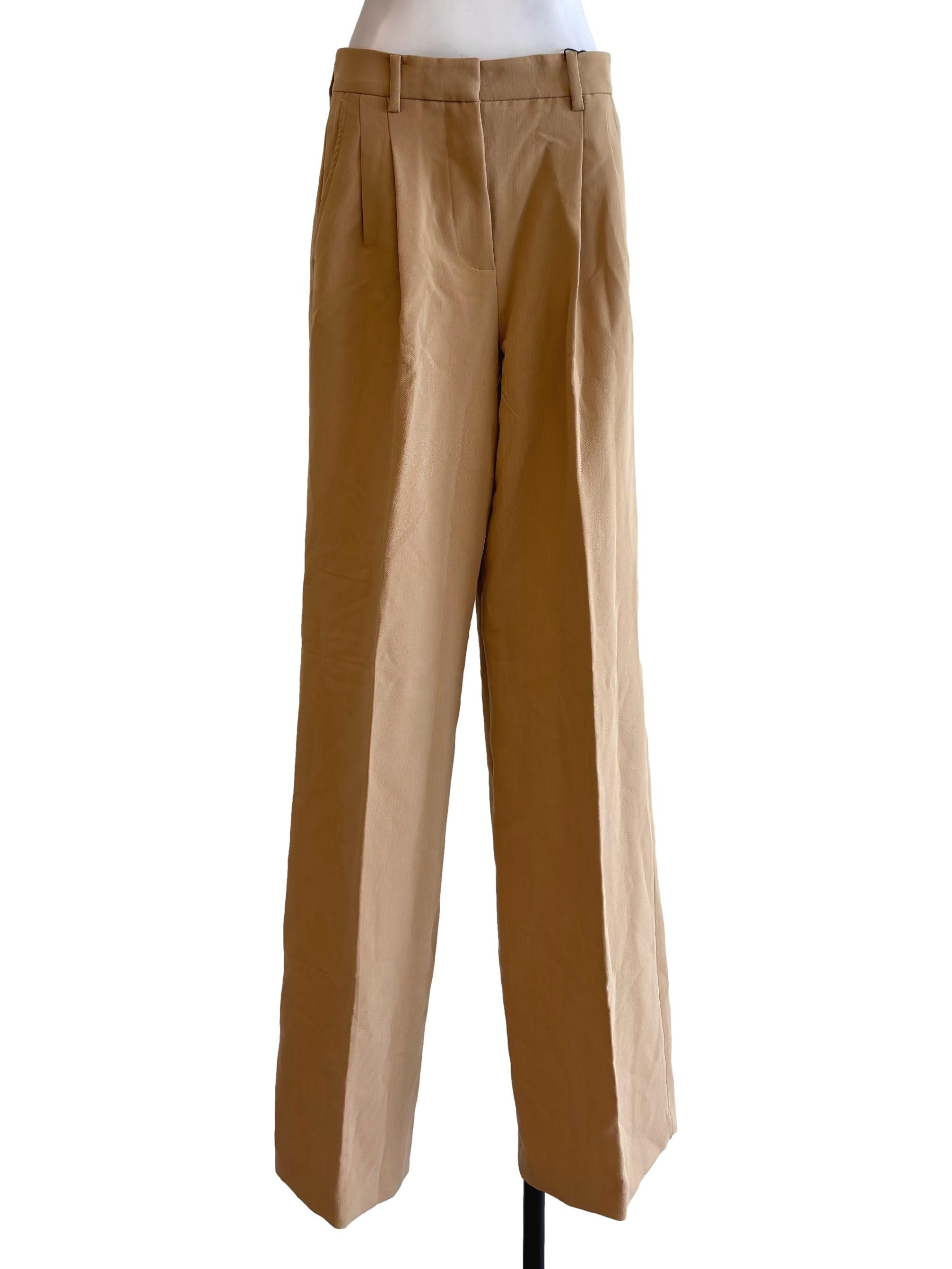 Latte Brown Suit Pants