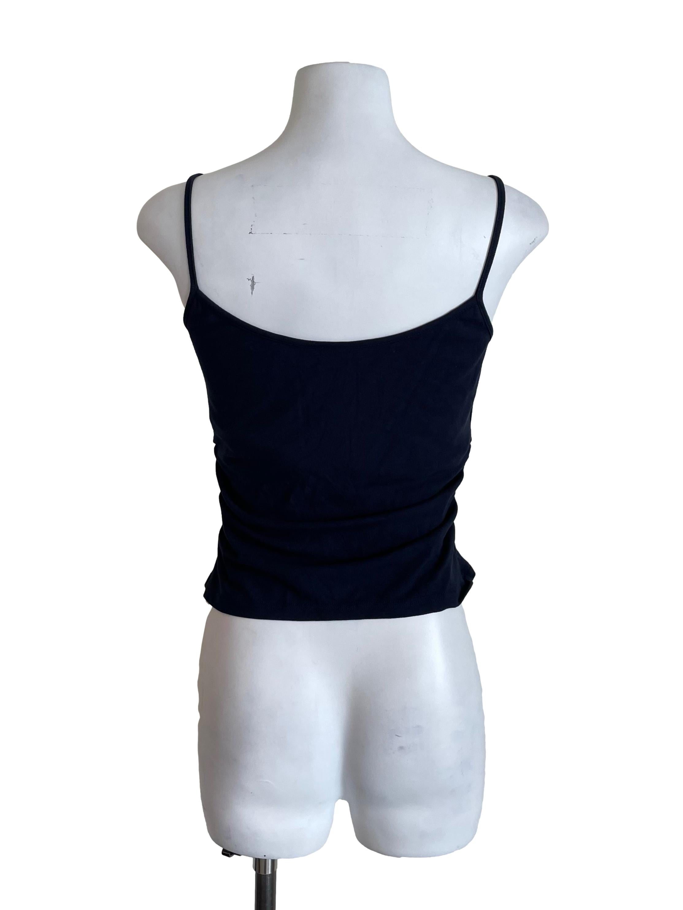 Dark Navy Draped Camisole