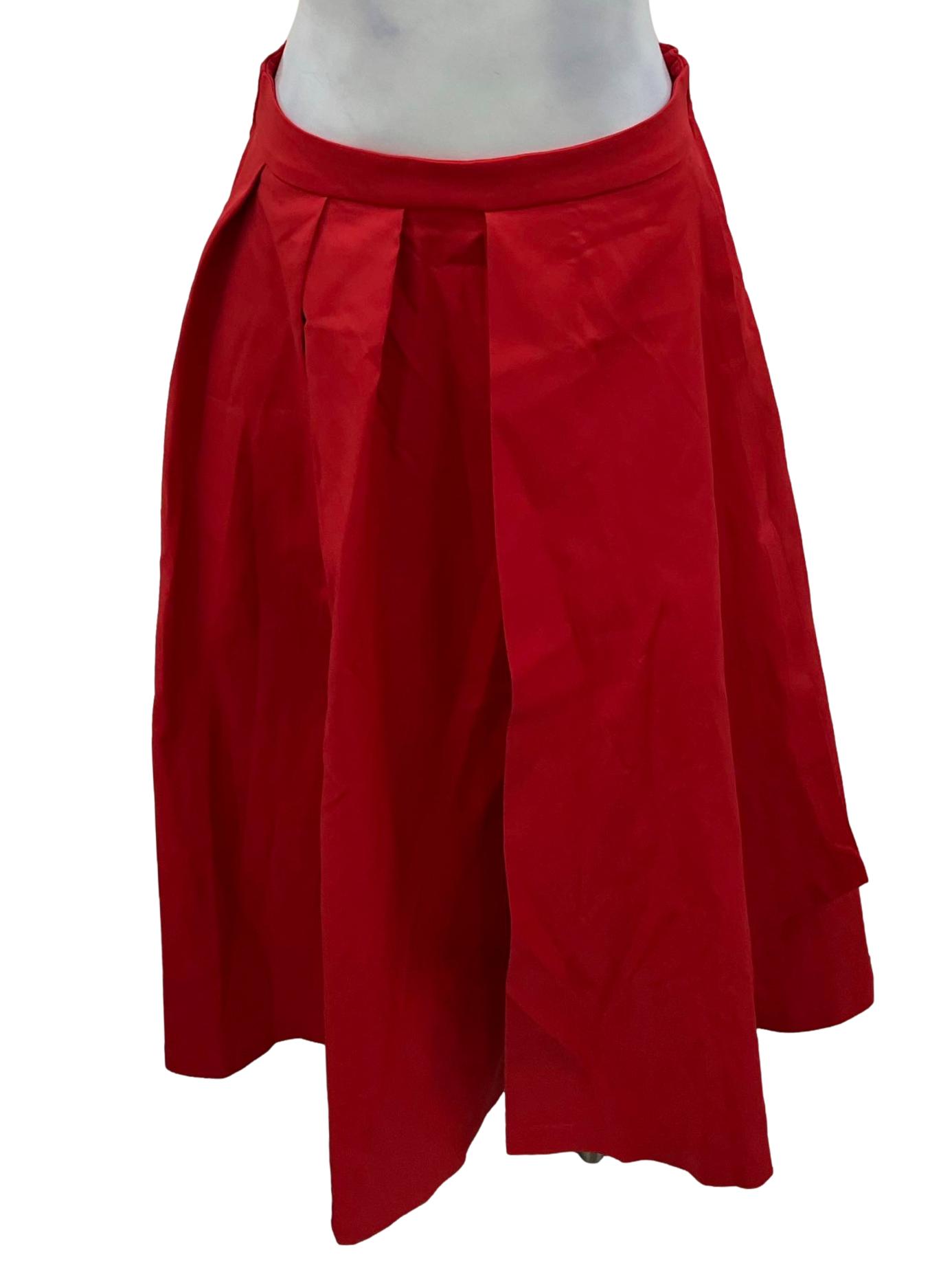 Candy Red Flare Culottes