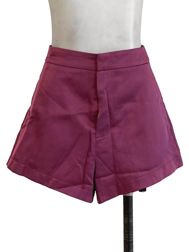 Satin Purple Shorts