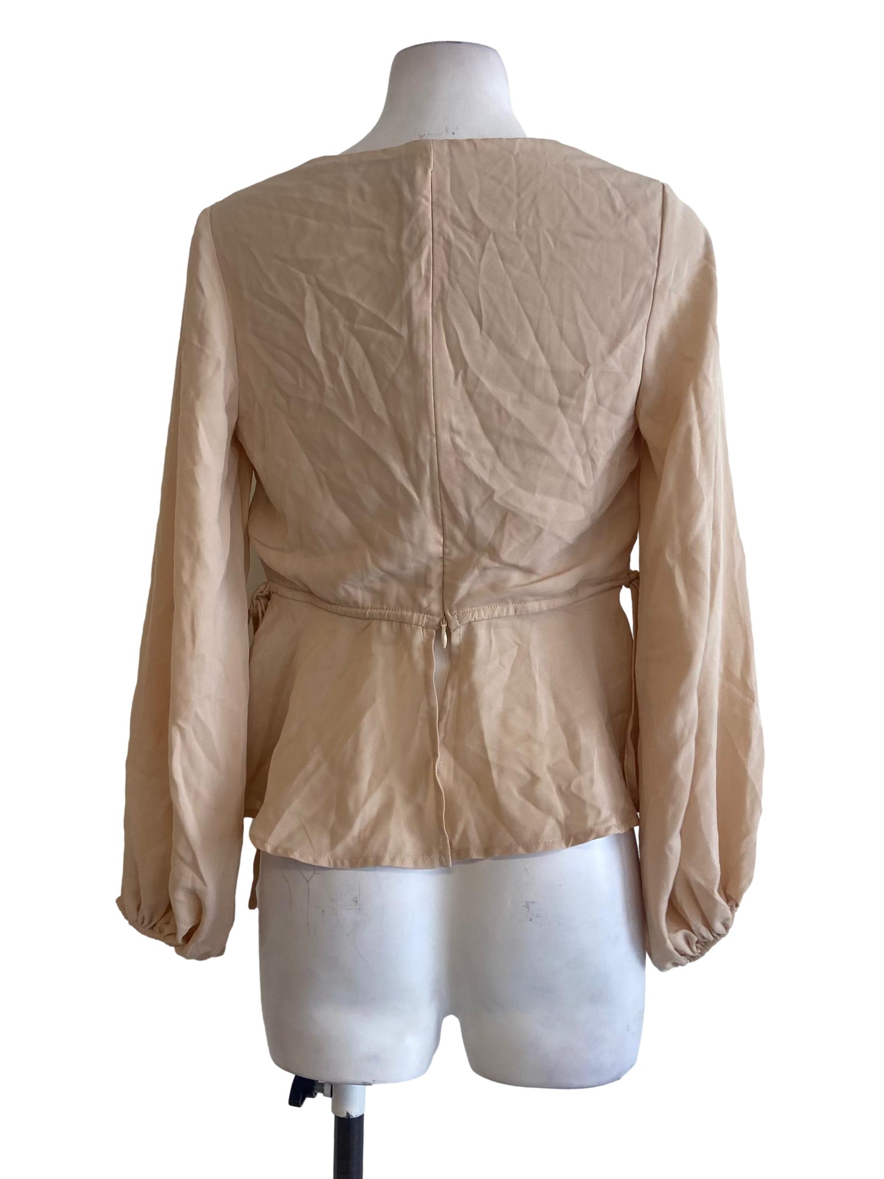 Coconut White V Neck Blouse