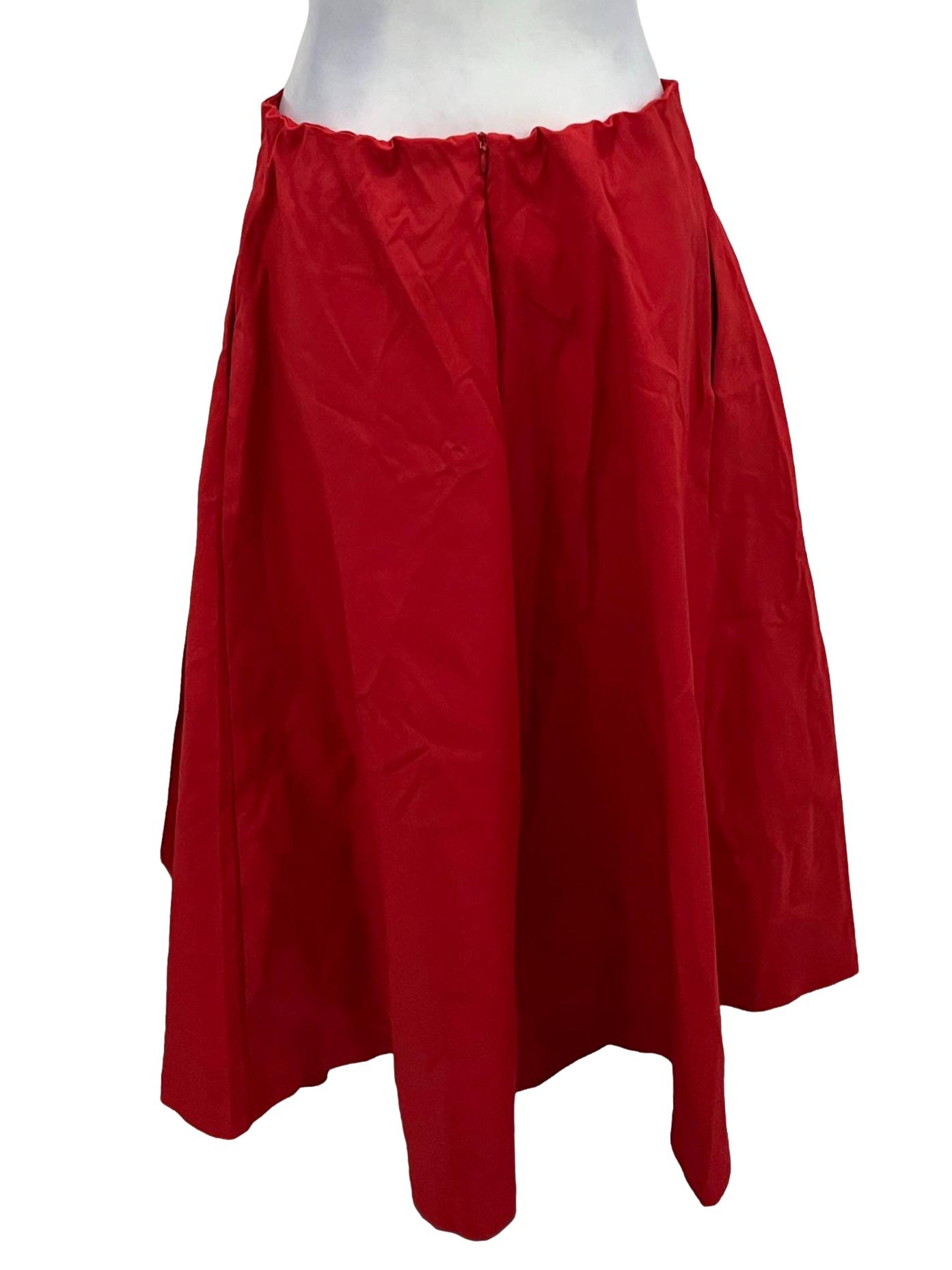 Candy Red Flare Culottes