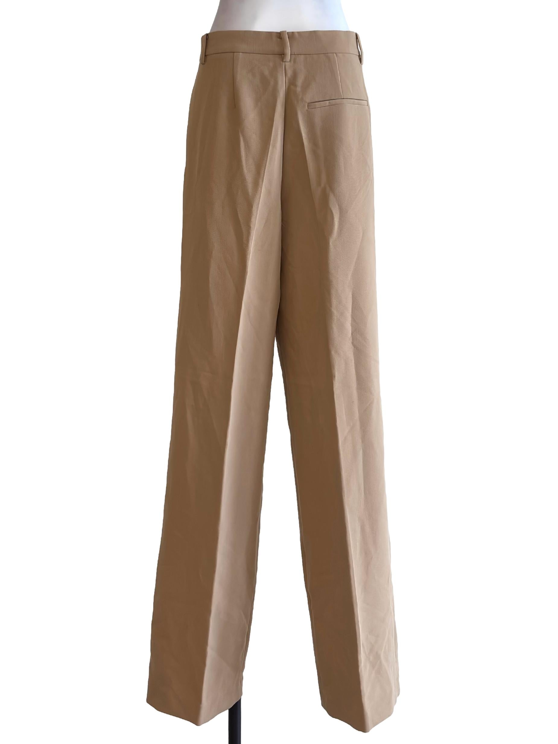 Latte Brown Suit Pants