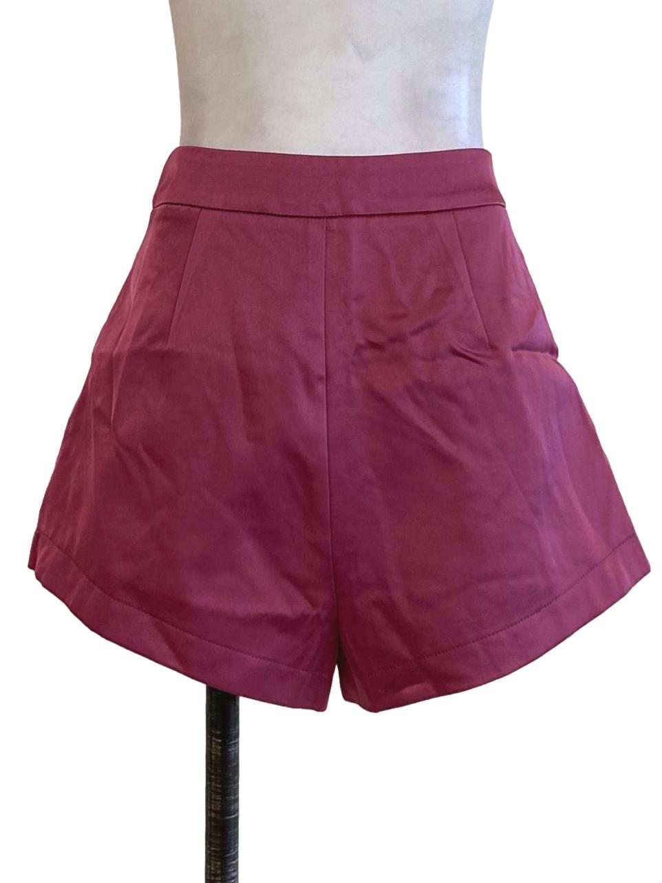 Satin Purple Shorts