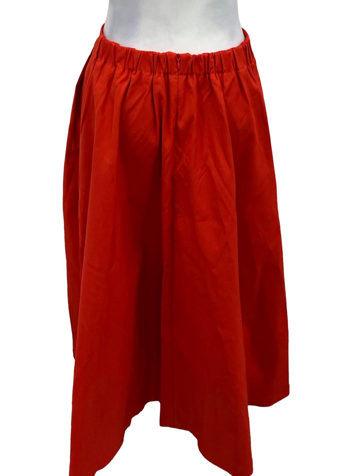 Candy Red Flare Skirt