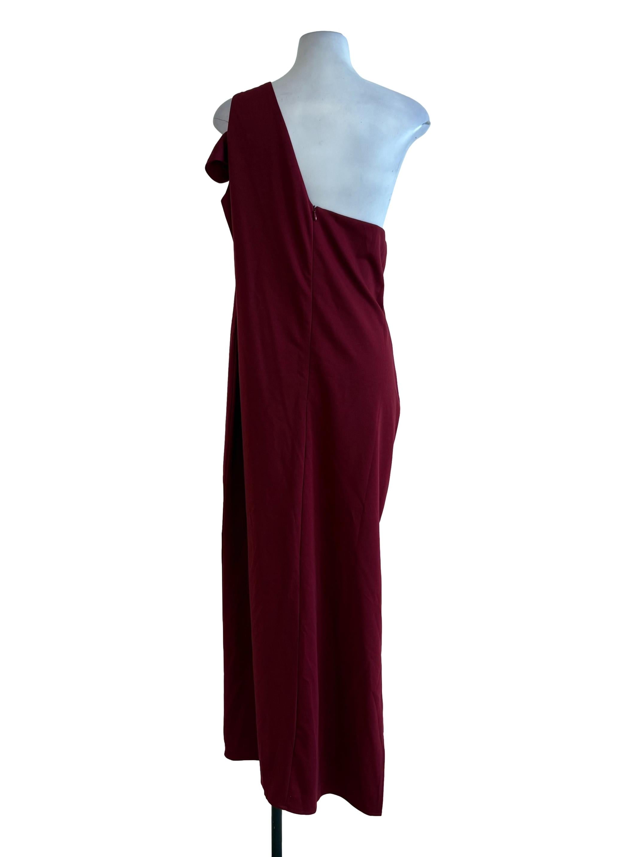 Blood Red Off Shoulder Dress