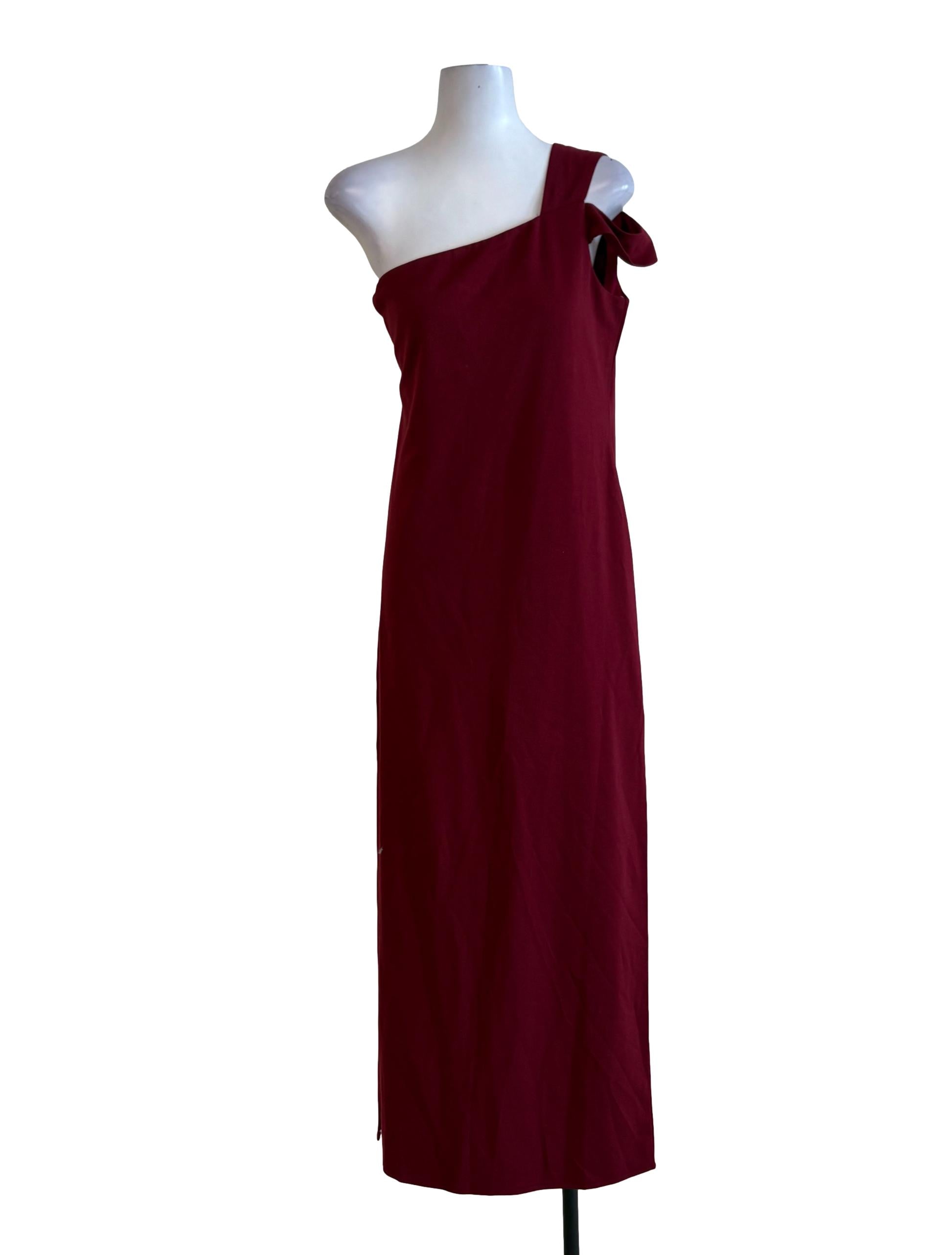 Blood Red Off Shoulder Dress