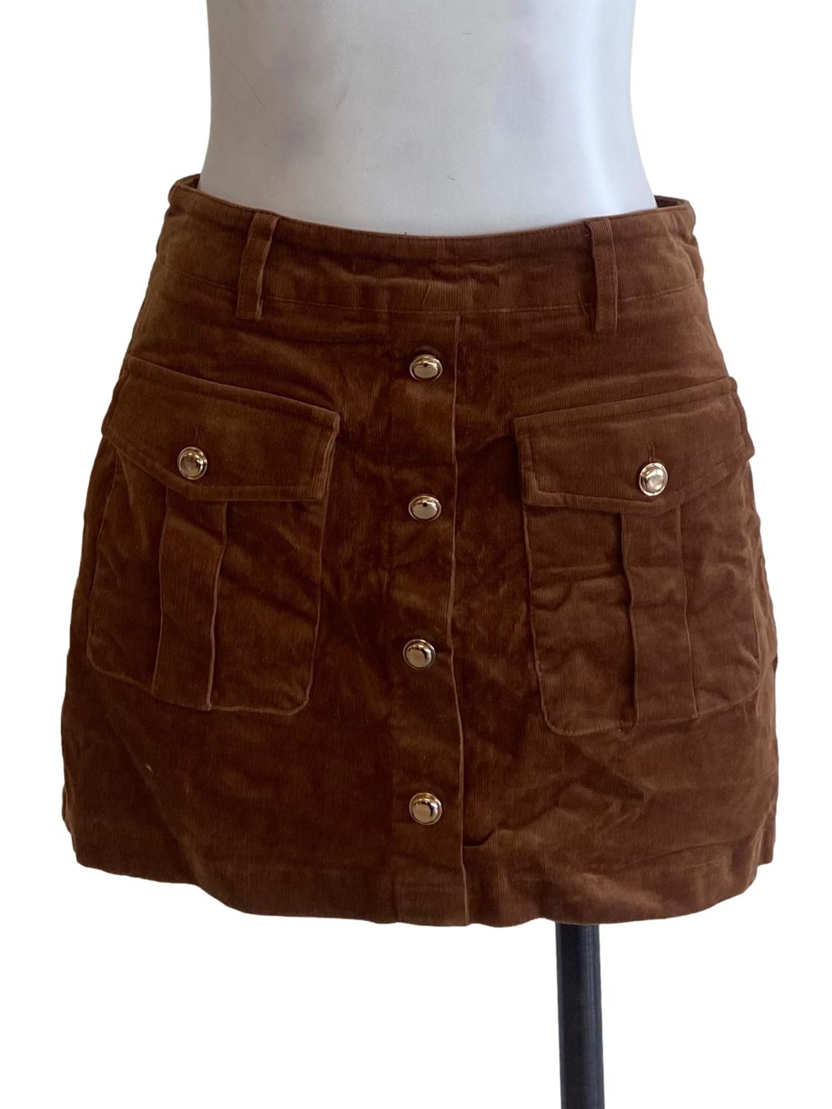 Tawny Brown Mini Skorts
