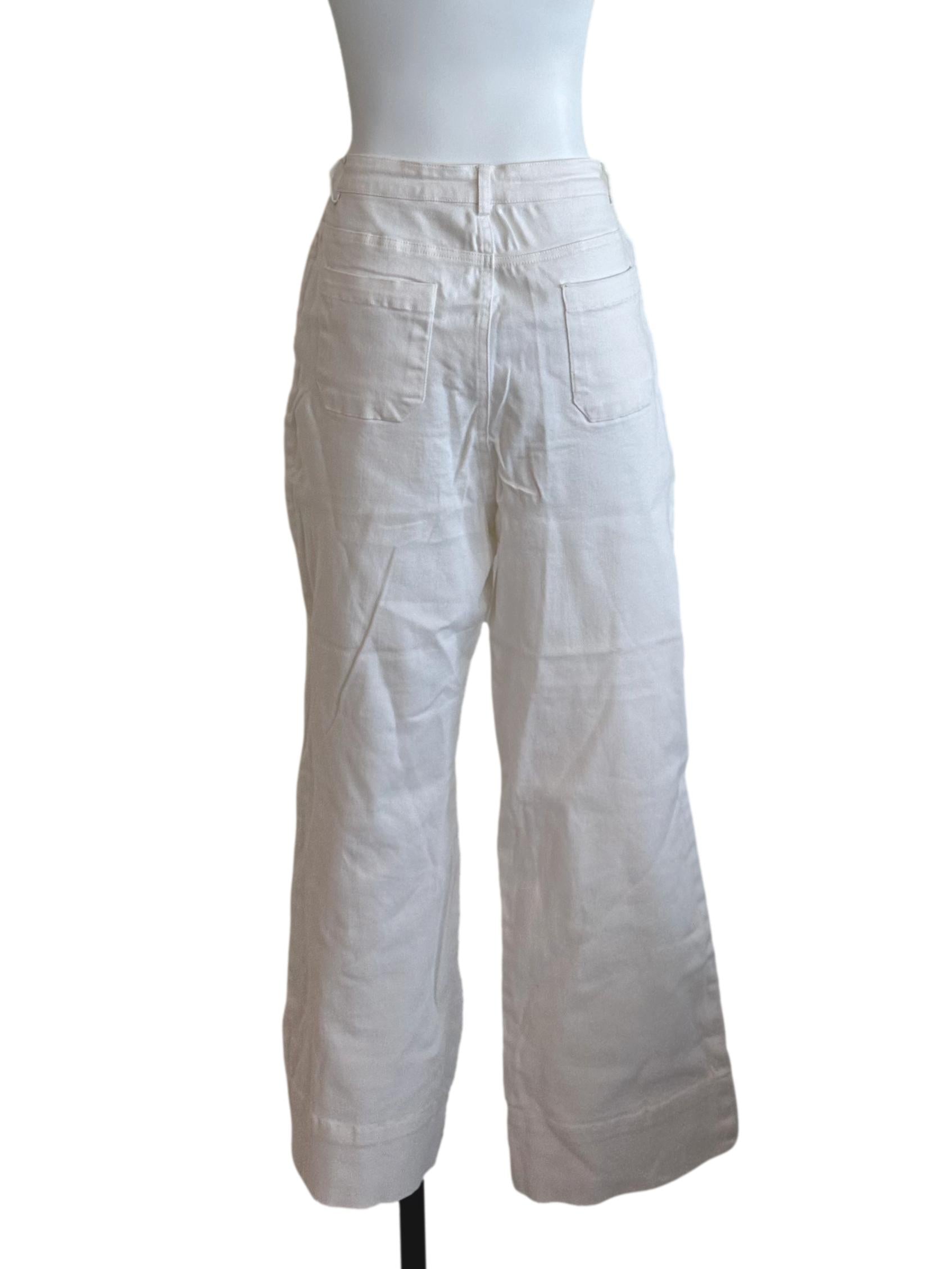 Snow White Denim Flare Jeans