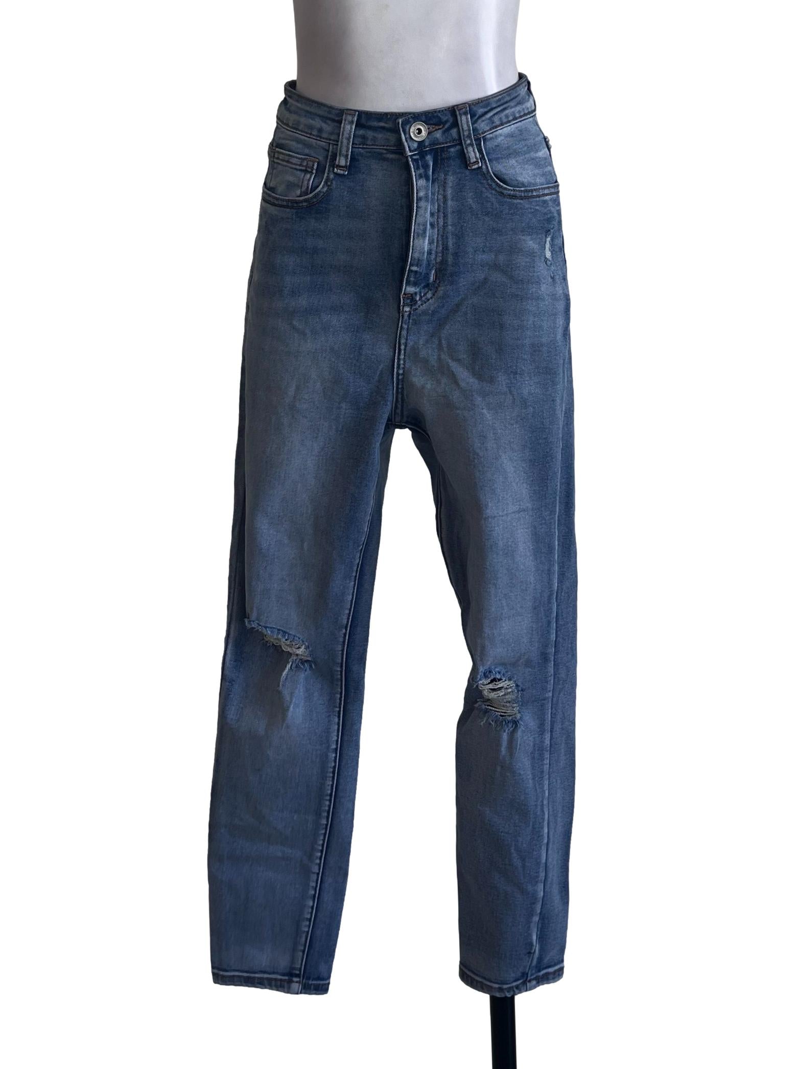Stone Blue Skinny Jeans