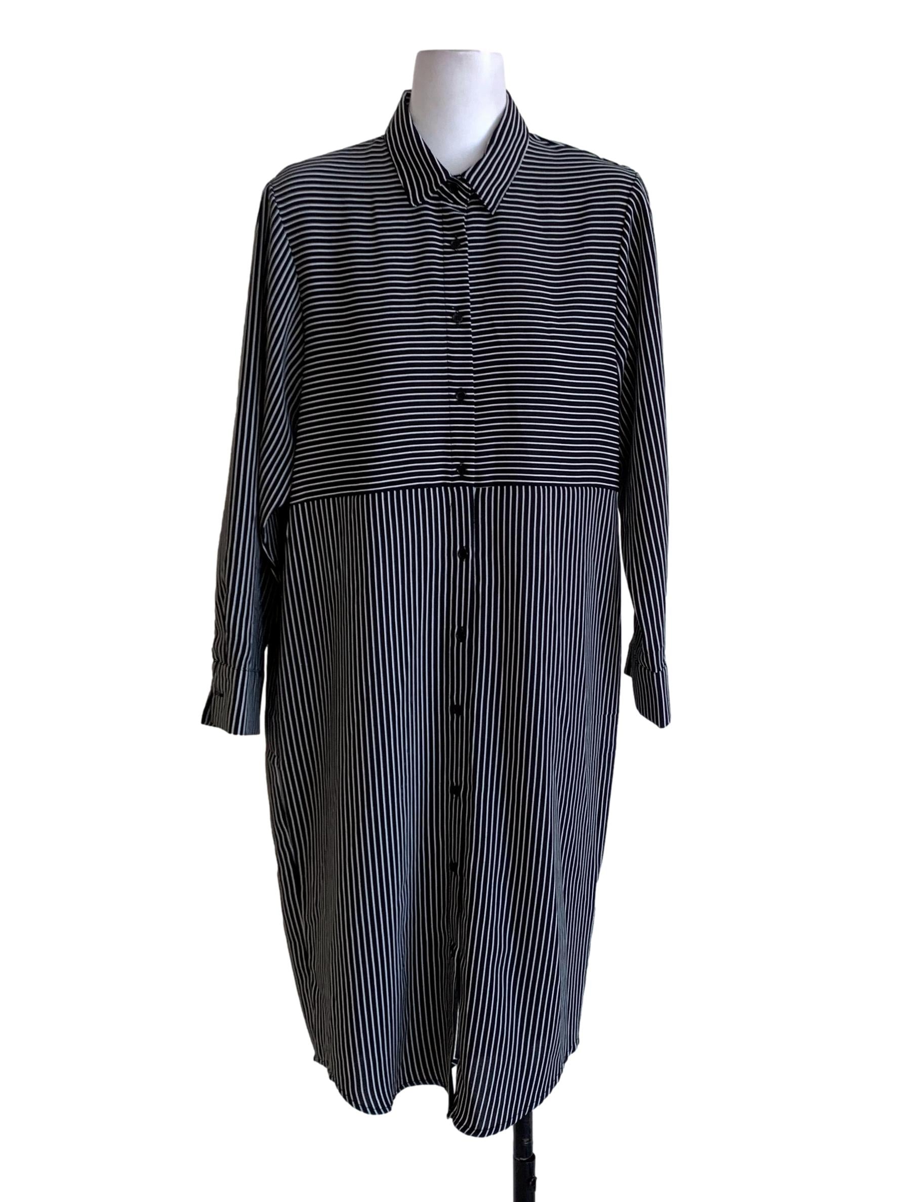 Black Bengal Stripe  Empire Dress TEM