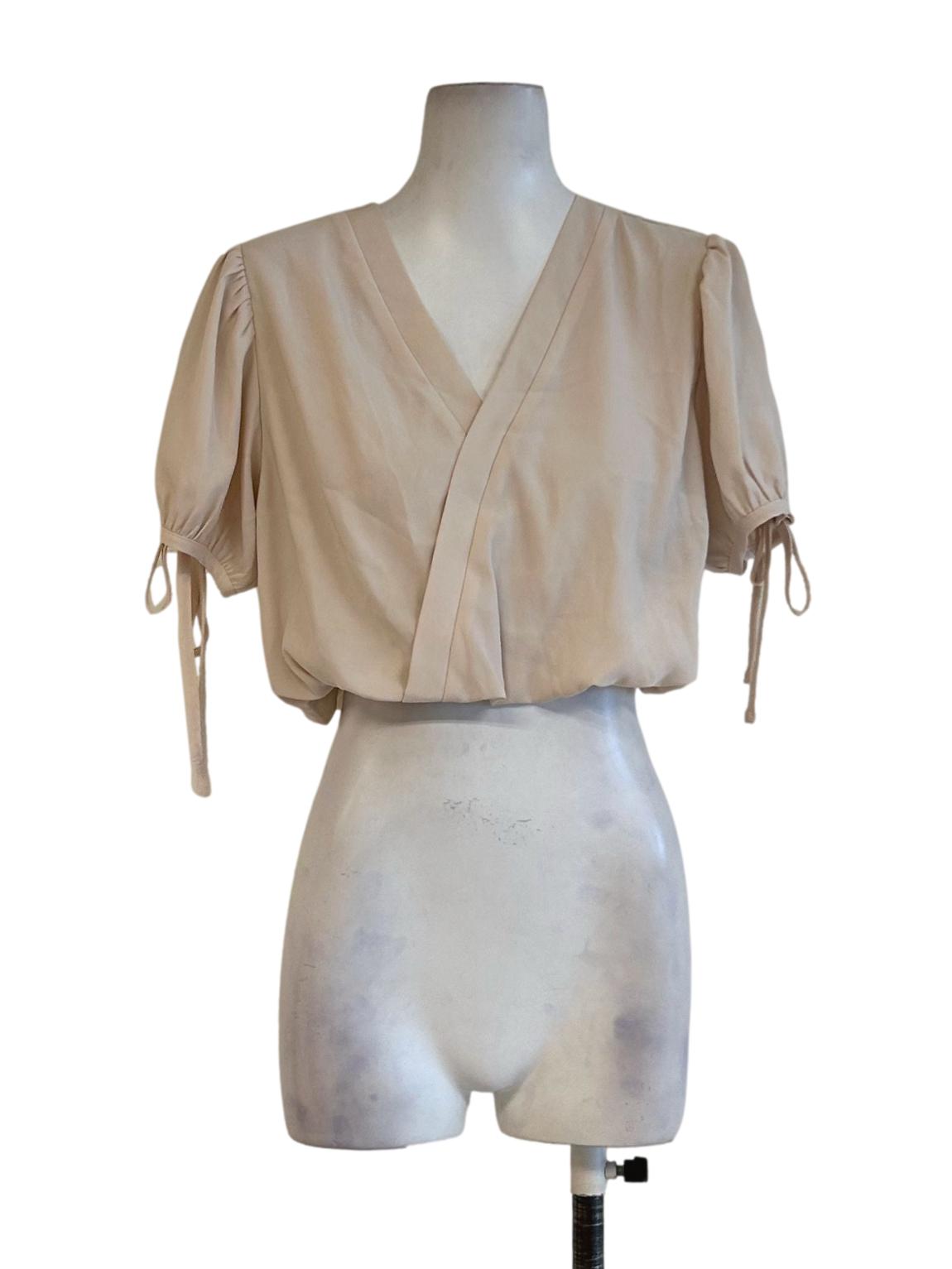Beige Gypsy Crop Tops TCL