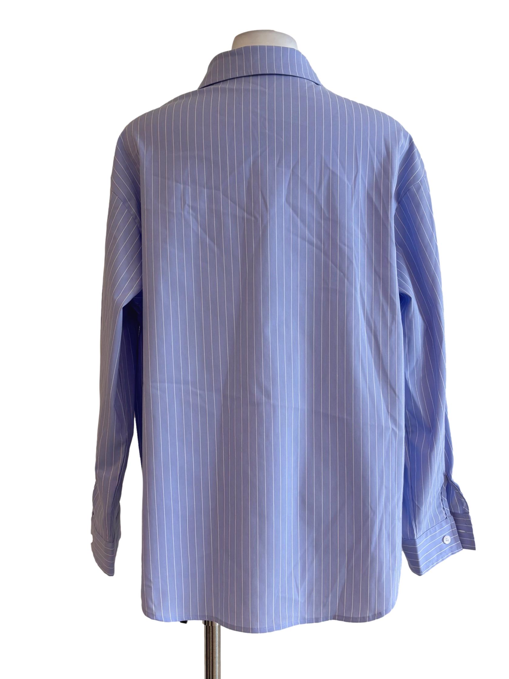 Carolina Blue Striped Button Shirt