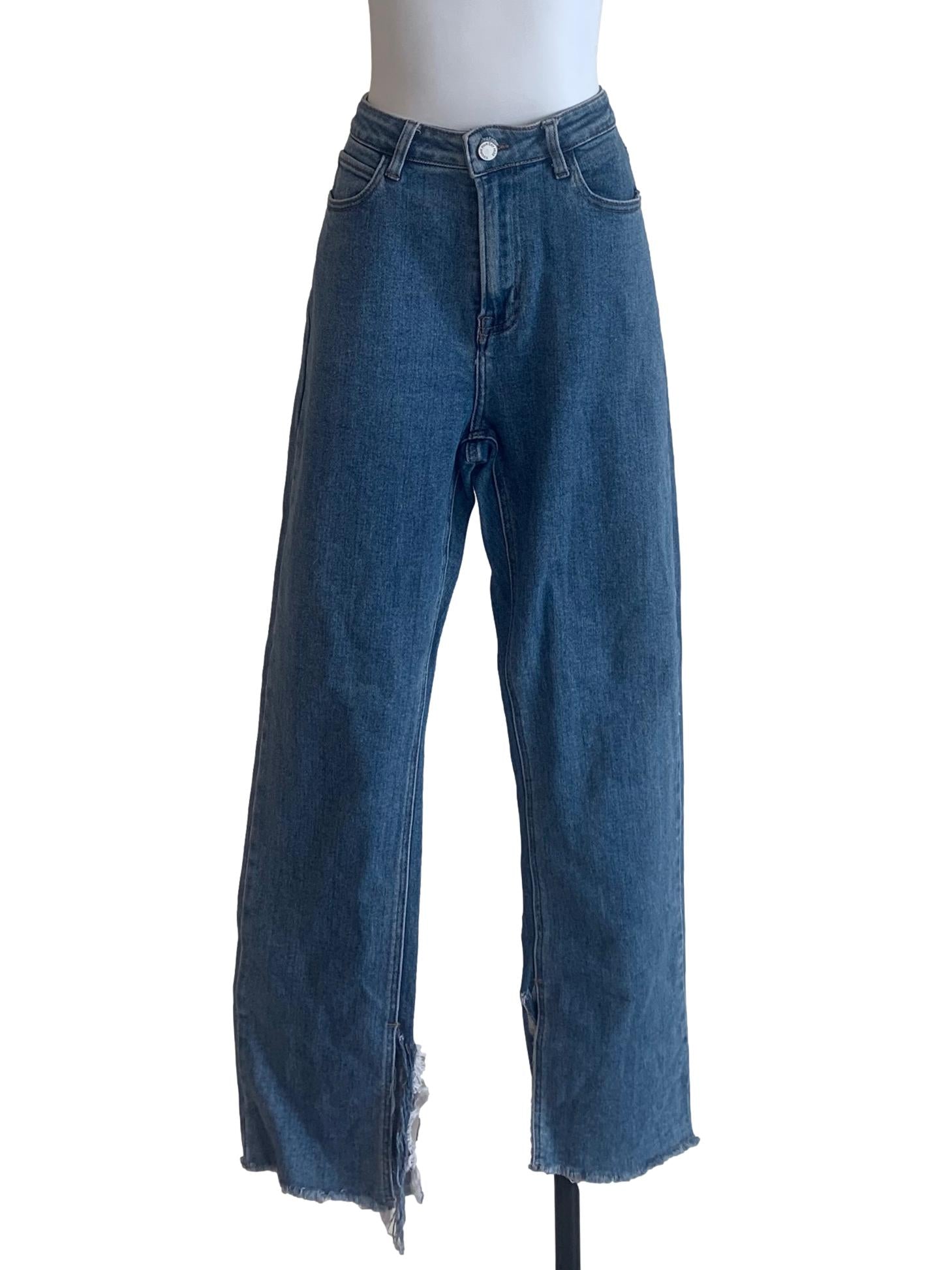 Denim Blue Straight Cut Jeans