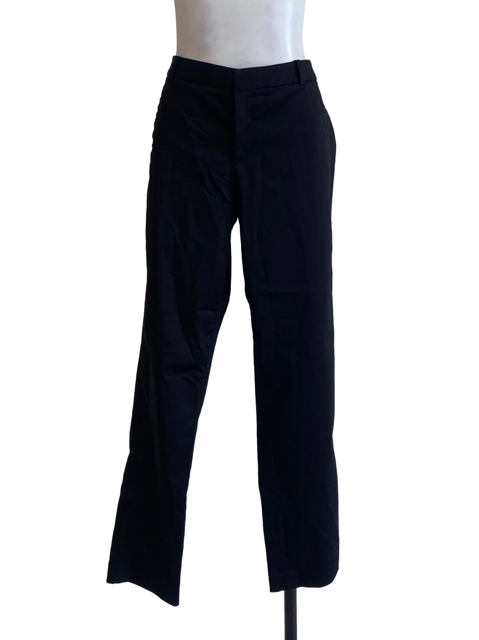 Black Pegged Formal Pants
