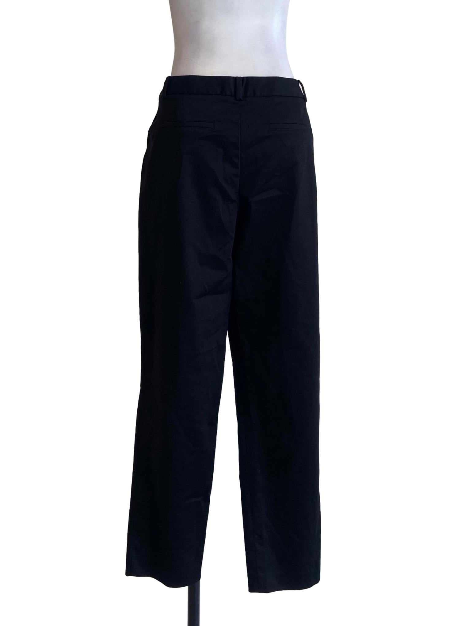 Black Pegged Formal Pants
