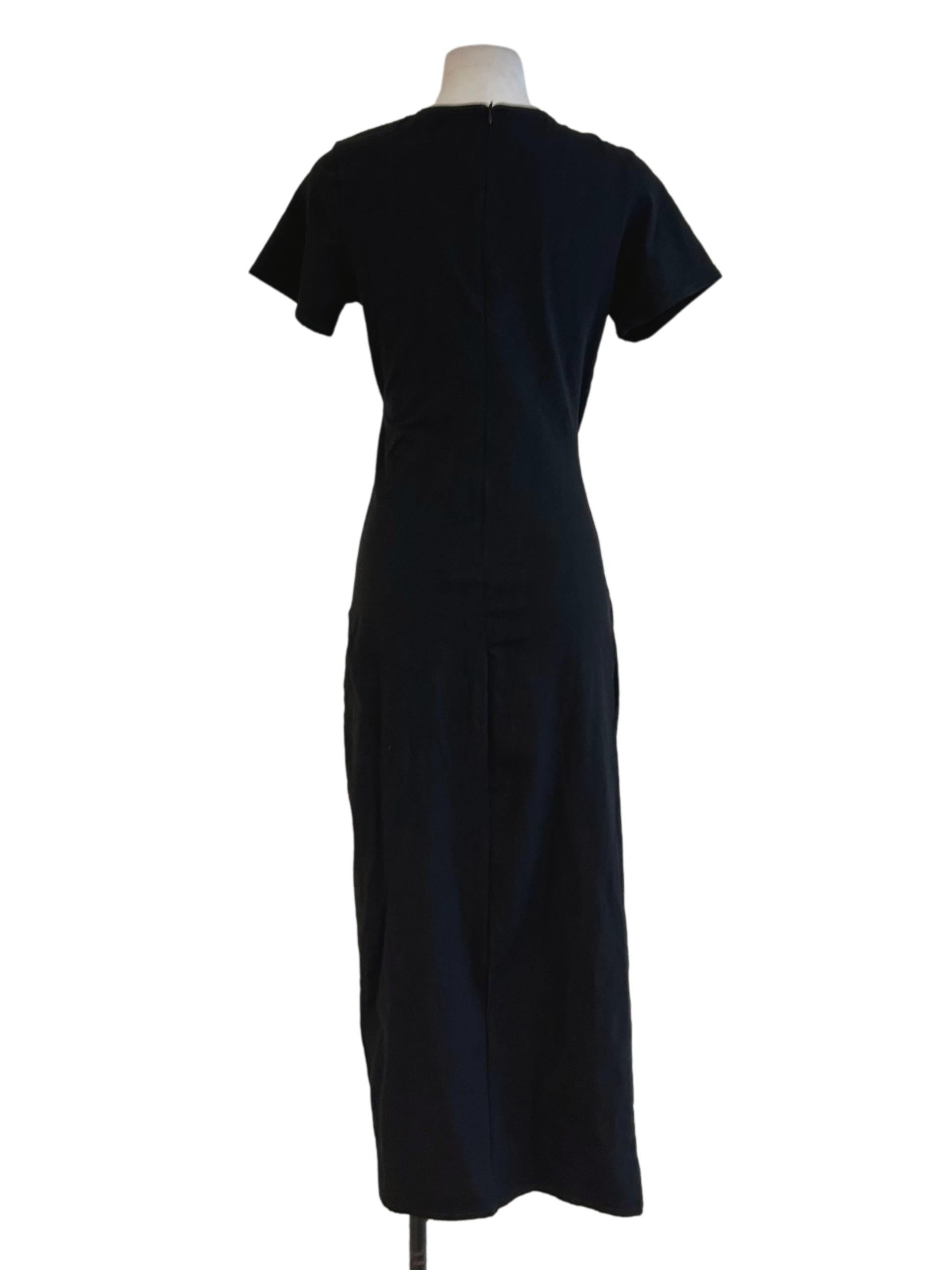 Black Wrap Bodycon Dress