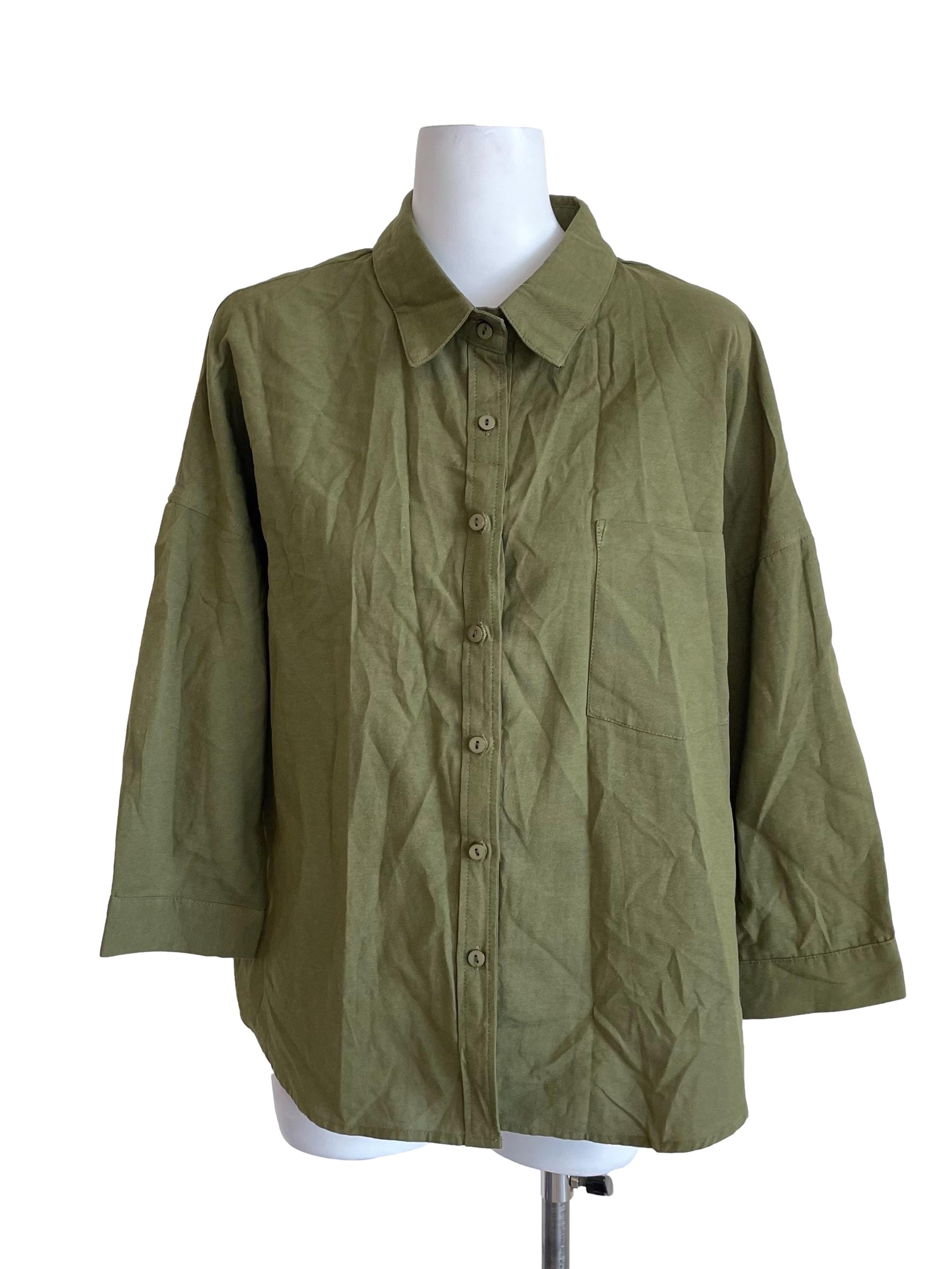Olive Oxford Shirt