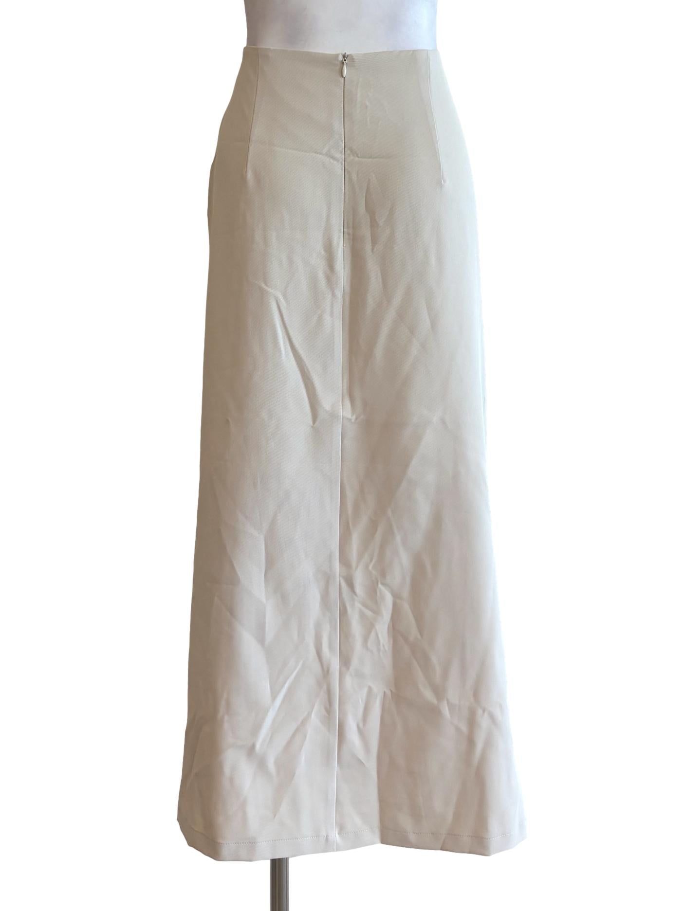 Merino Ruched Pencil Skirt