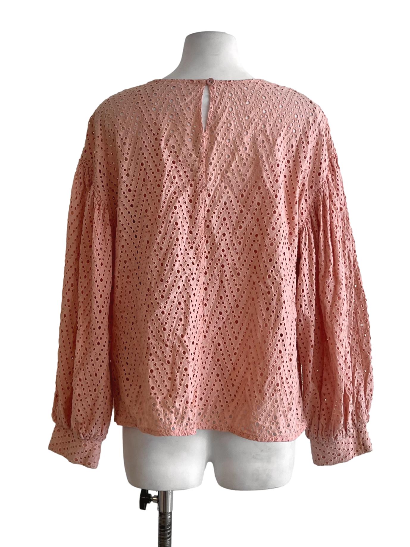 Salmon Pink Birdseye Blouse