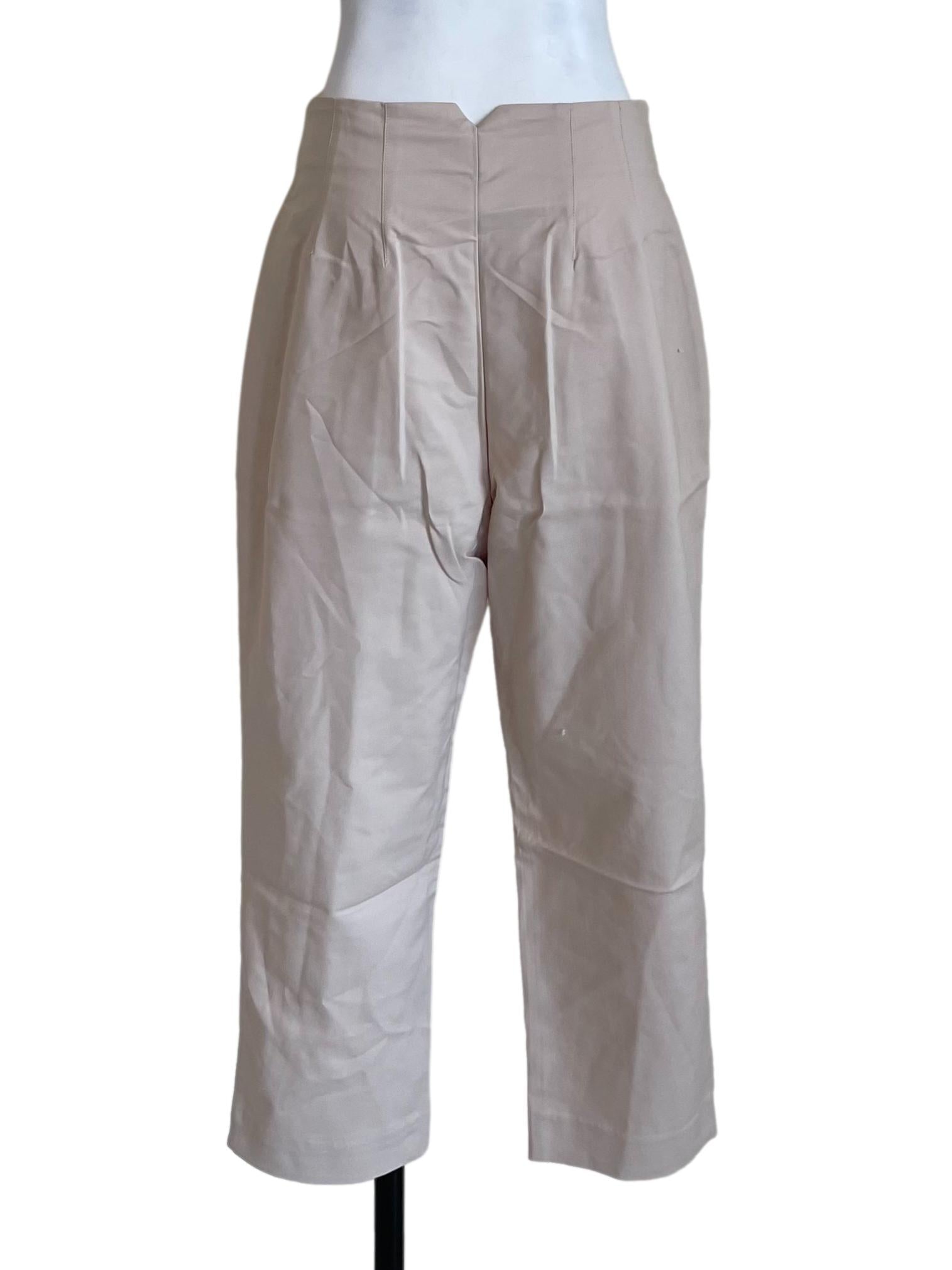 Alabaster High Waist Trousers