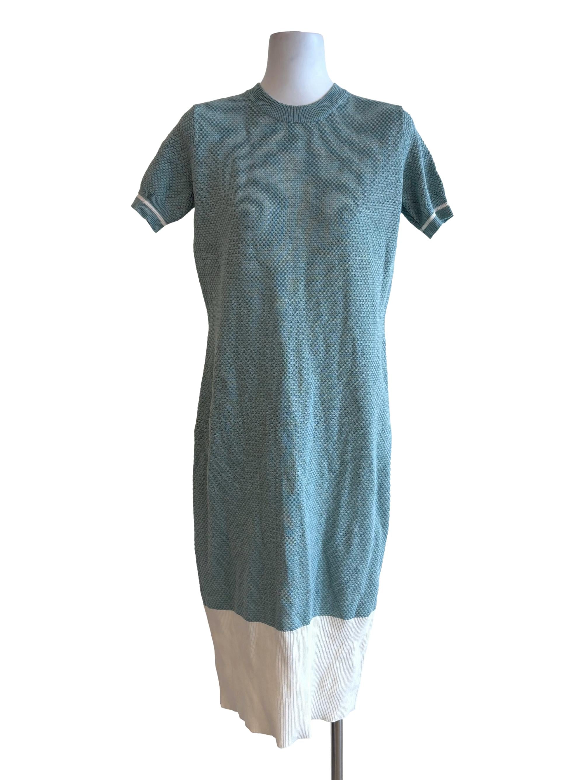 Tiffany Blue Short Sleeve Knit Dress LB