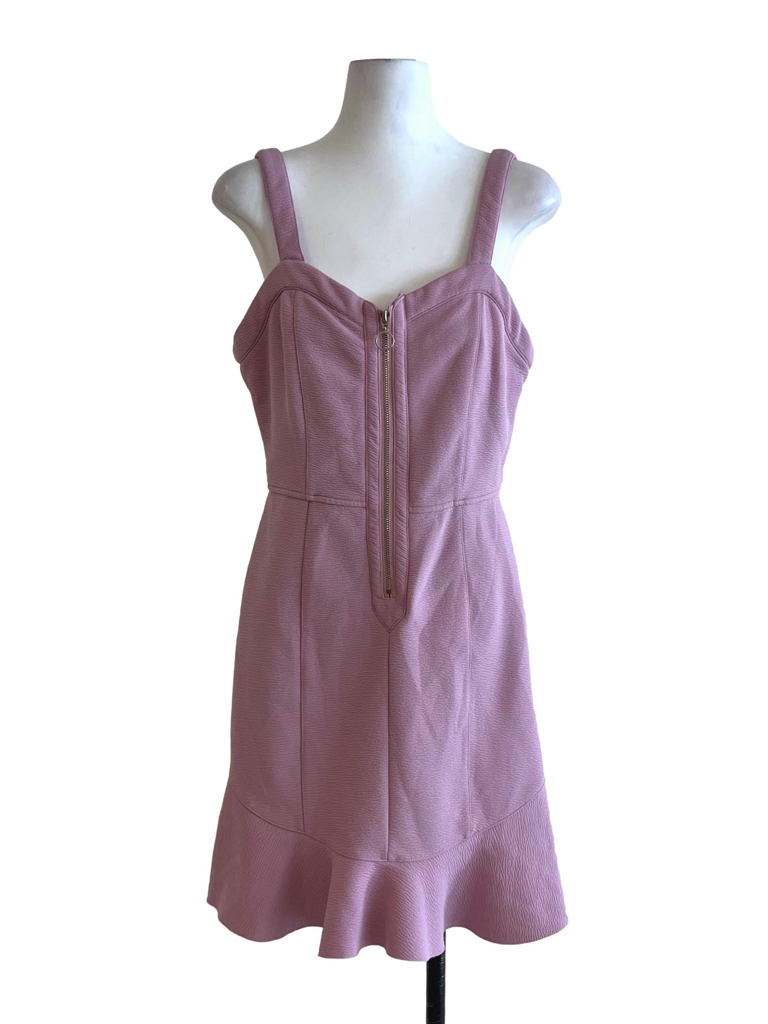 Lavender Purple Sweetheart Neckline A-Line Dress