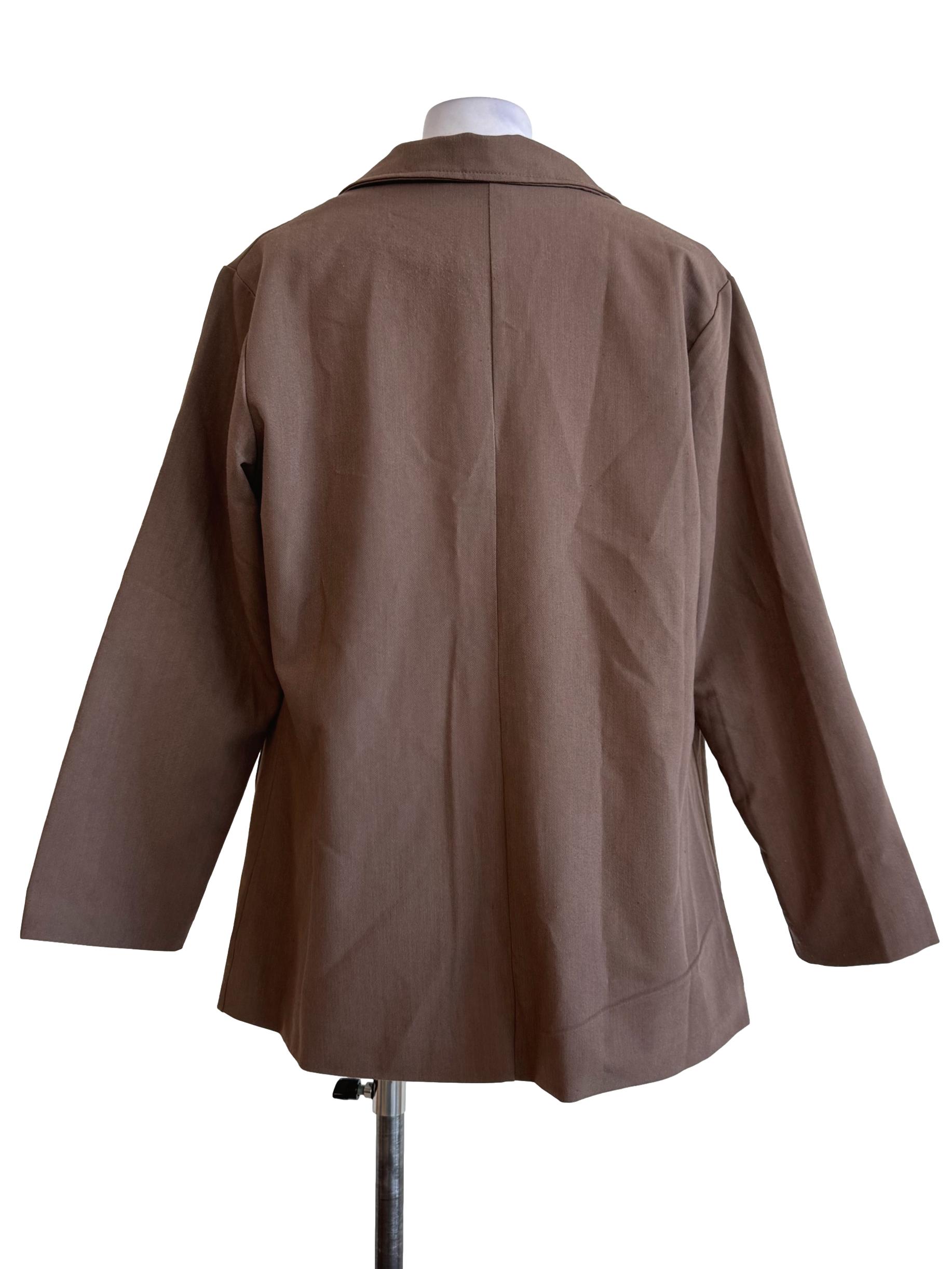 Milky Chocolate Long Sleeve Blazer