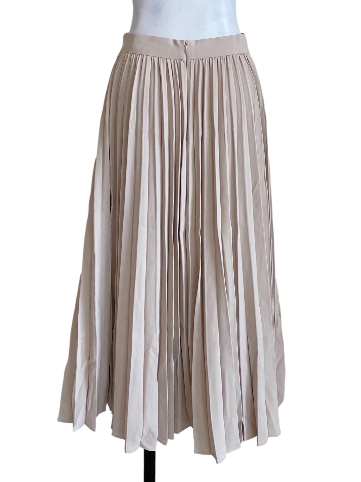 Ivory Accordion Bouffant Skirt