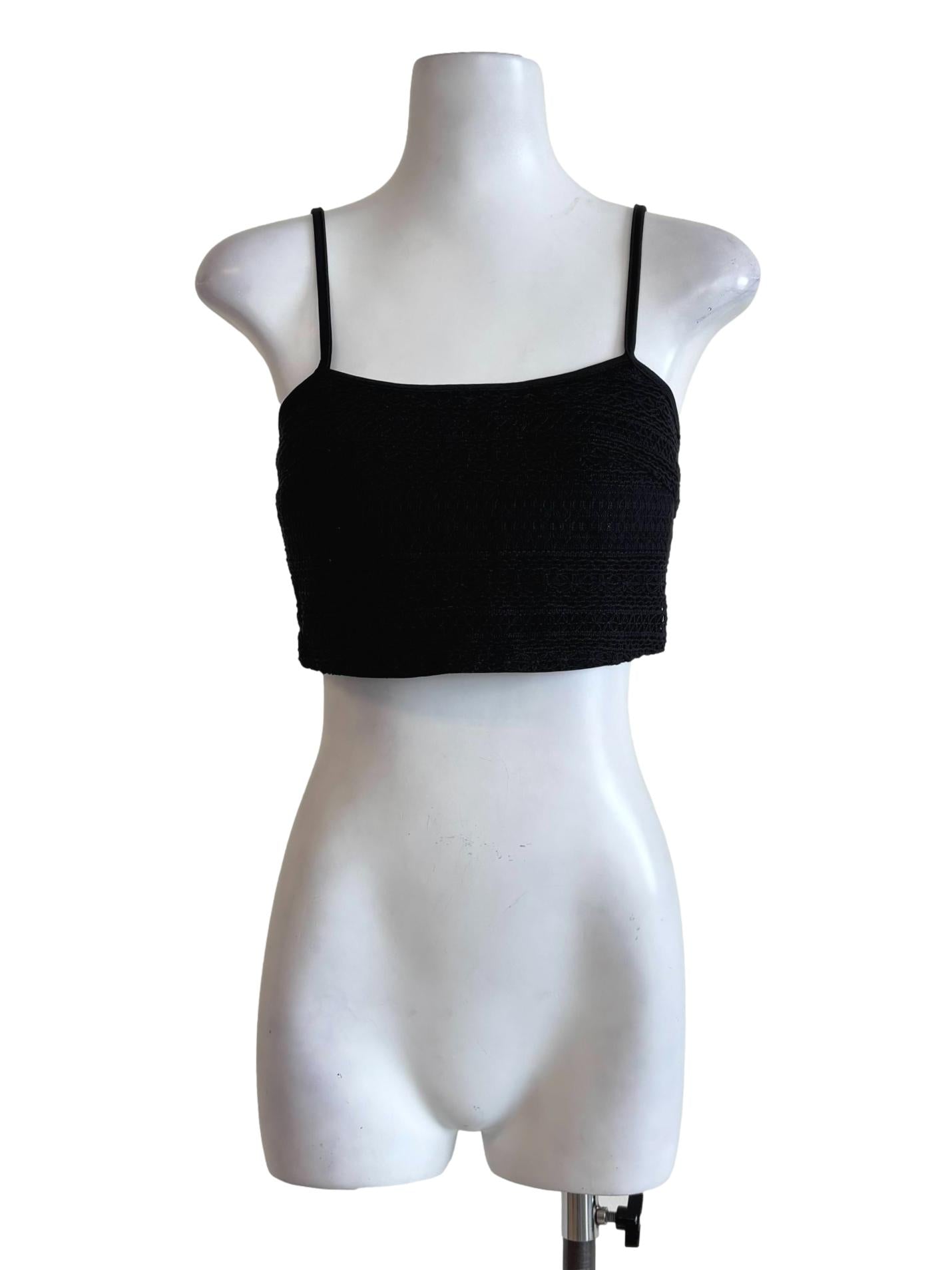 Night Black Knitted Camisole