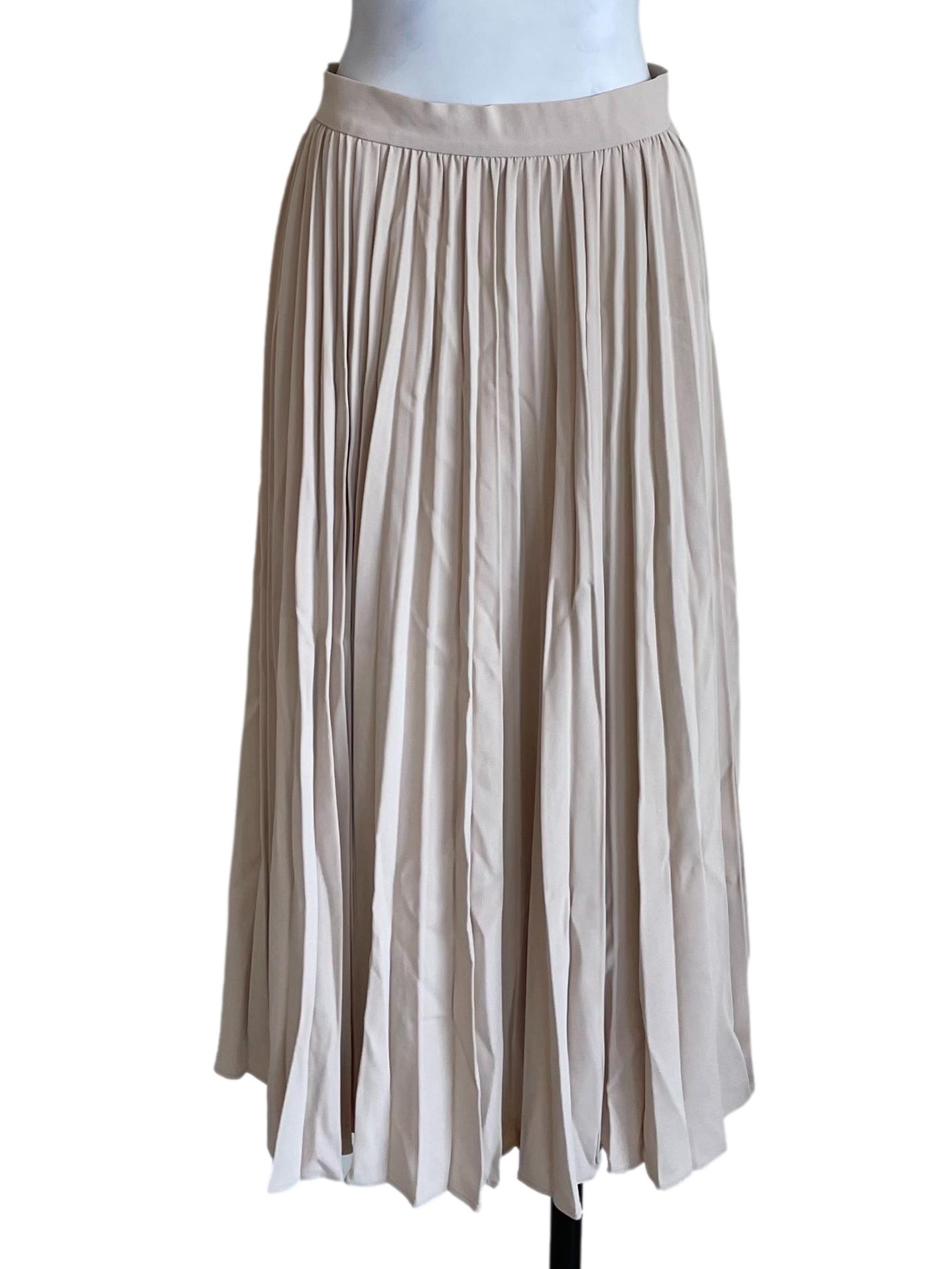 Ivory Accordion Bouffant Skirt