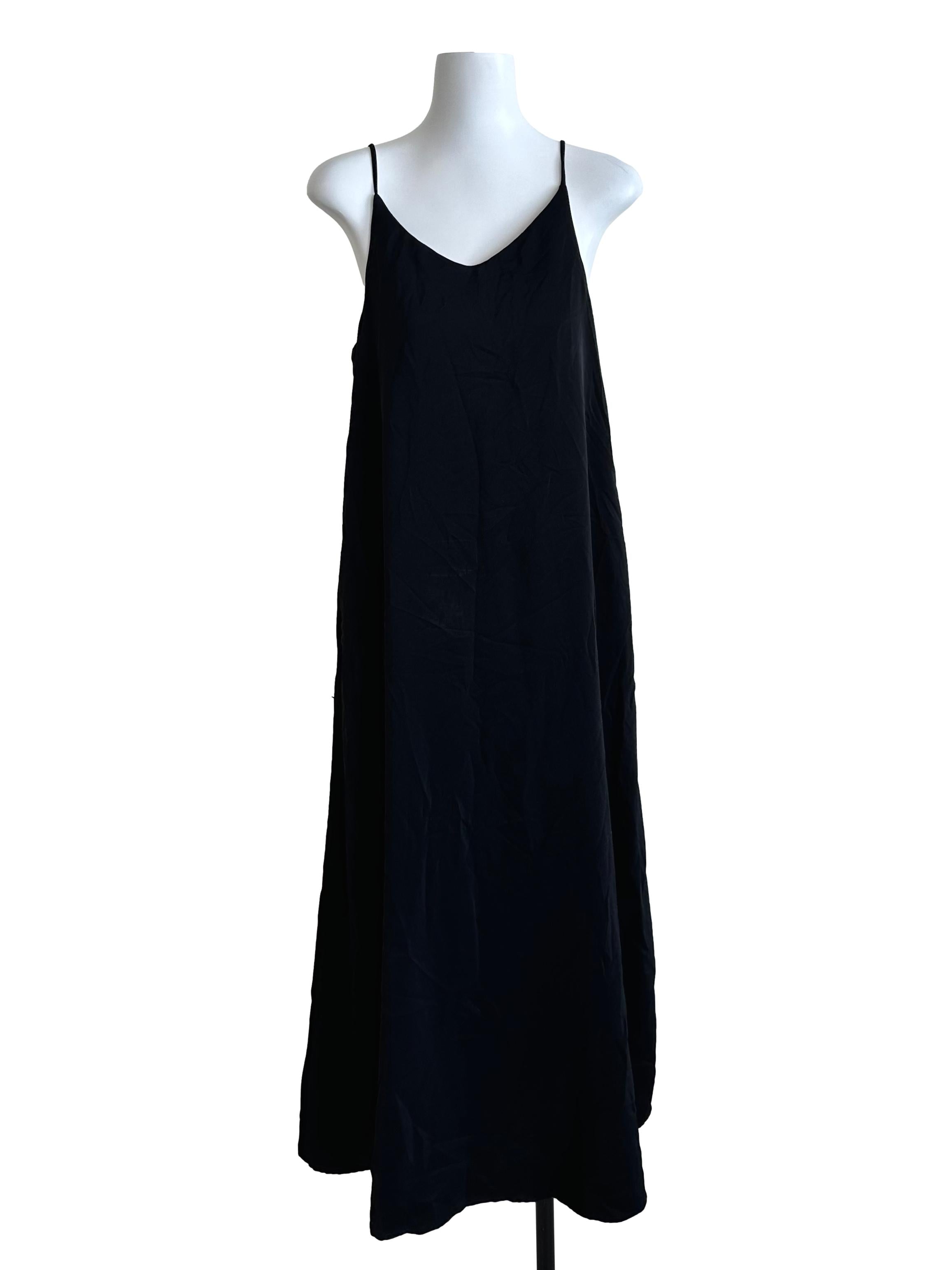 Raven Black V Neck Tent Dress