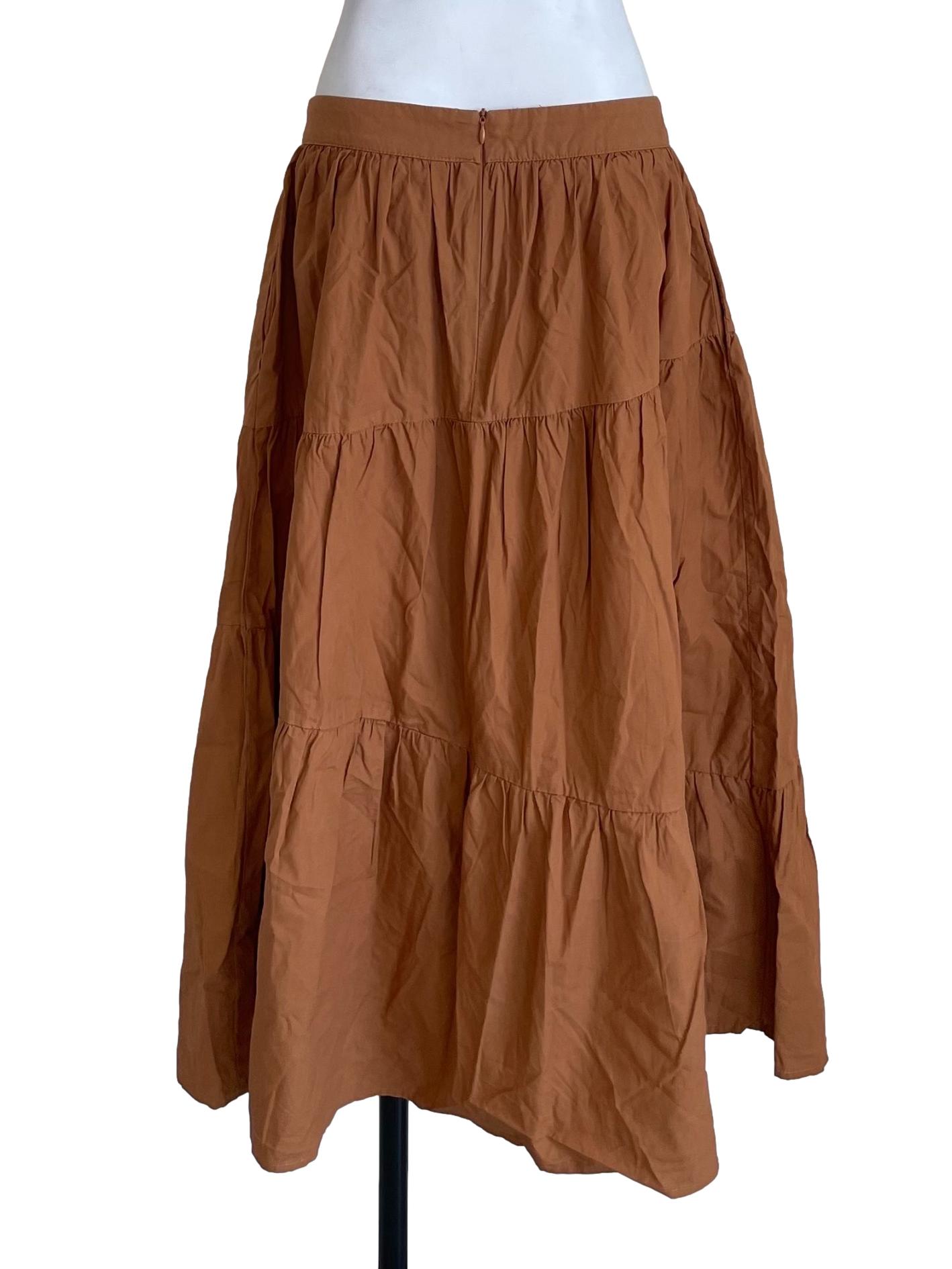 Sandstone Tiered Bouffant Skirt