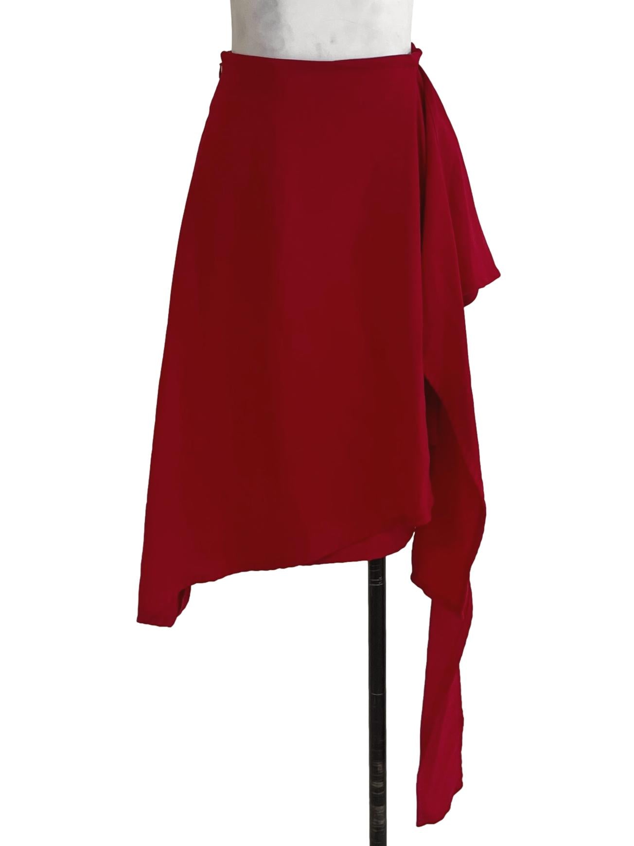 Scarlet High-Waisted A-Line Skirt