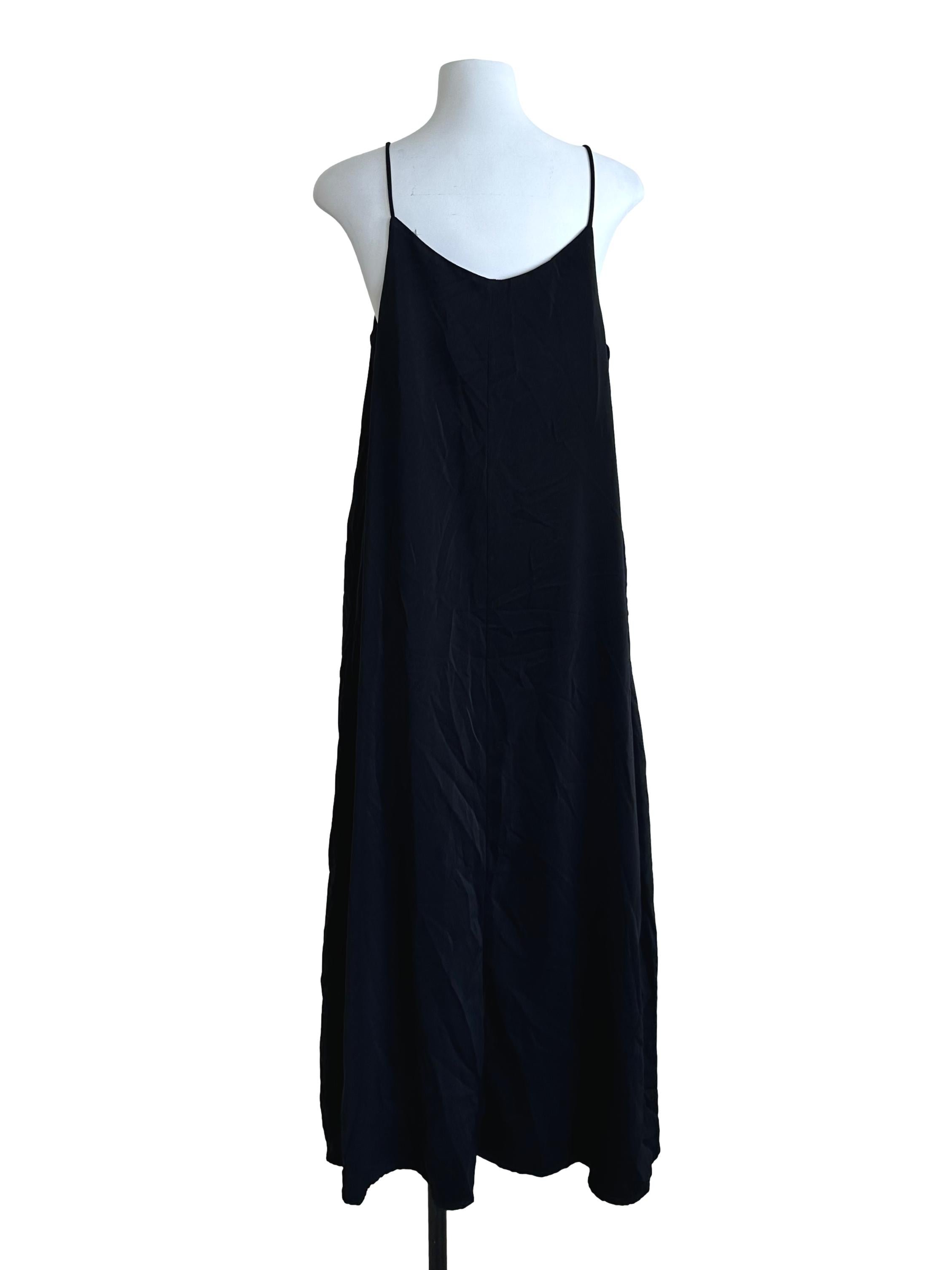 Raven Black V Neck Tent Dress