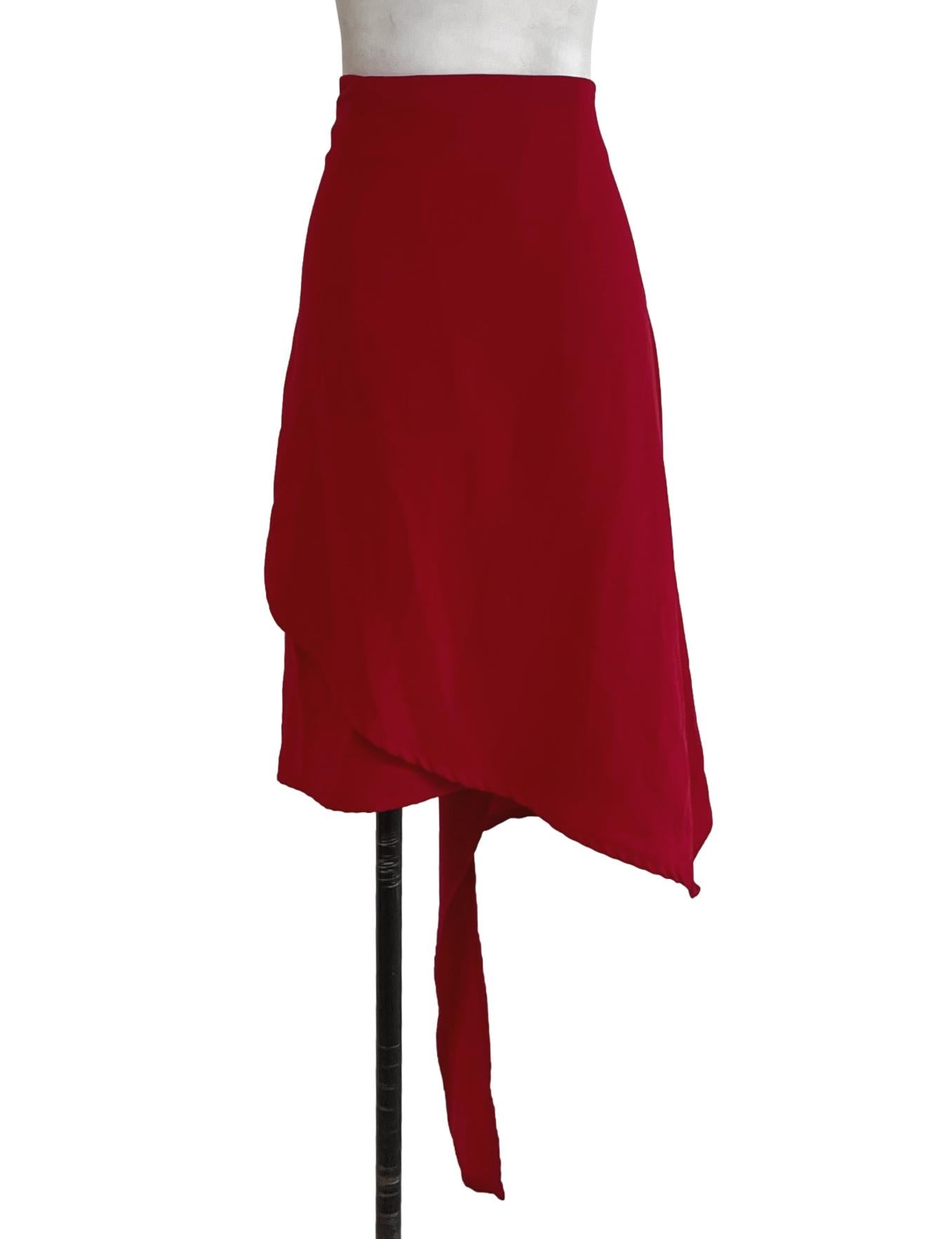 Scarlet High-Waisted A-Line Skirt