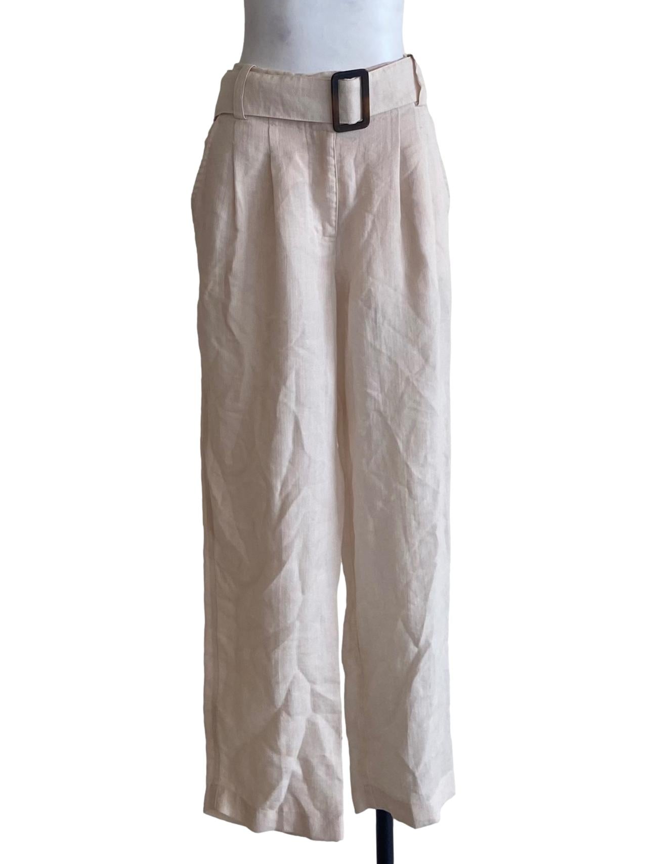 Chiffon Beige Formal Pants