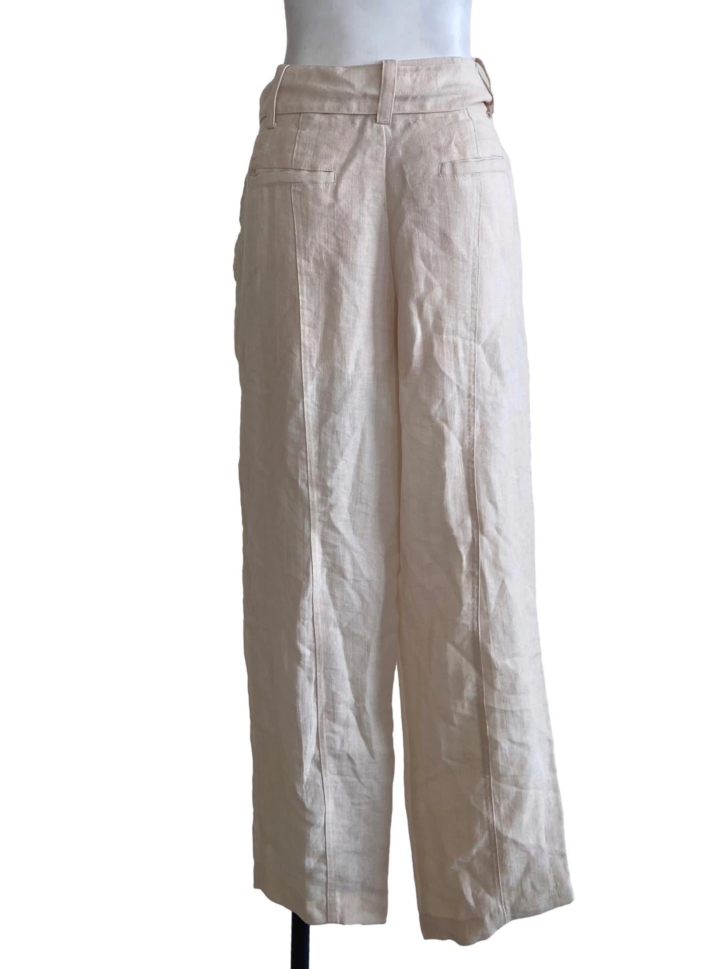 Chiffon Beige Formal Pants