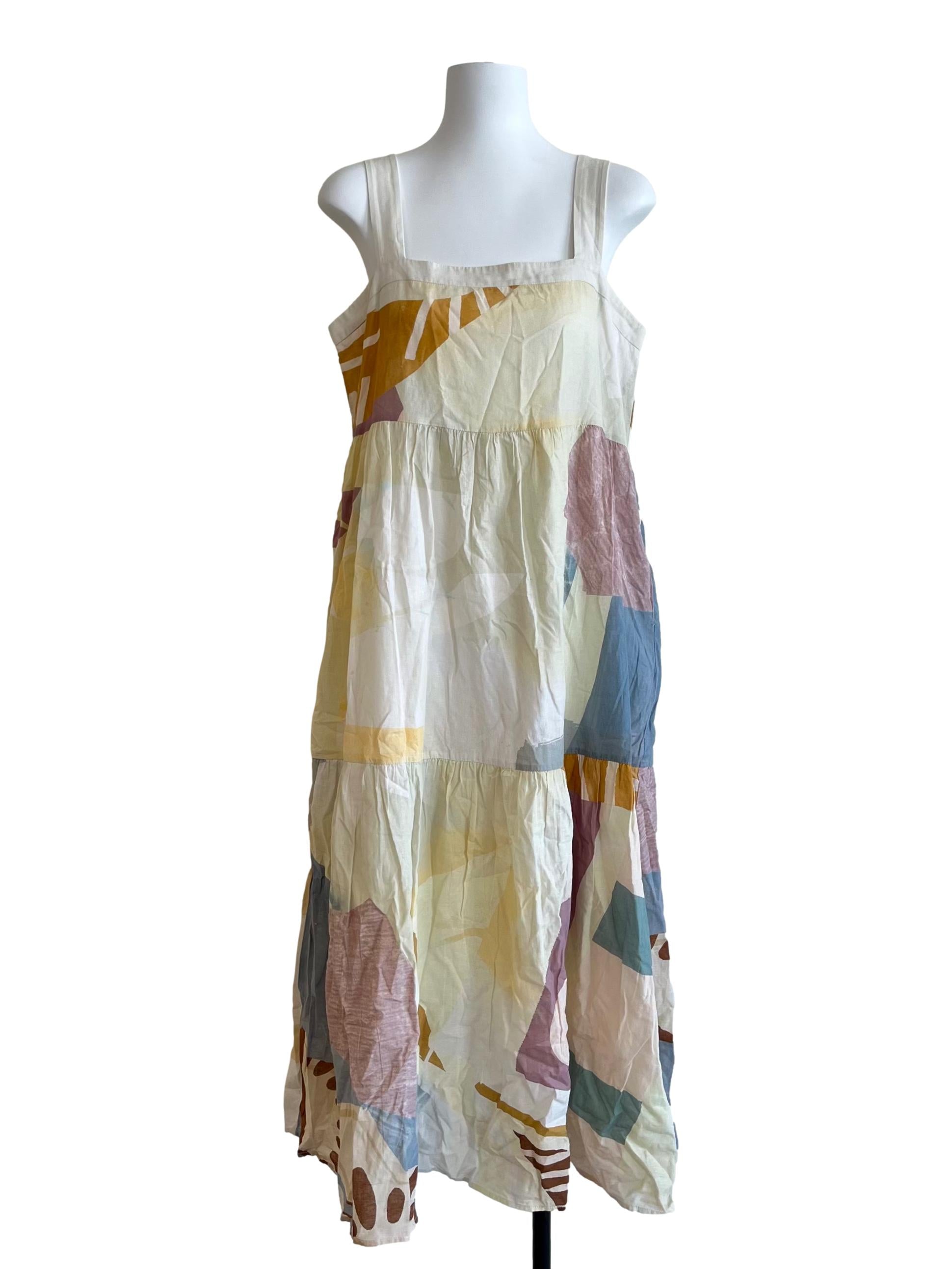 La Risa Cotton Tiered Dress OSN