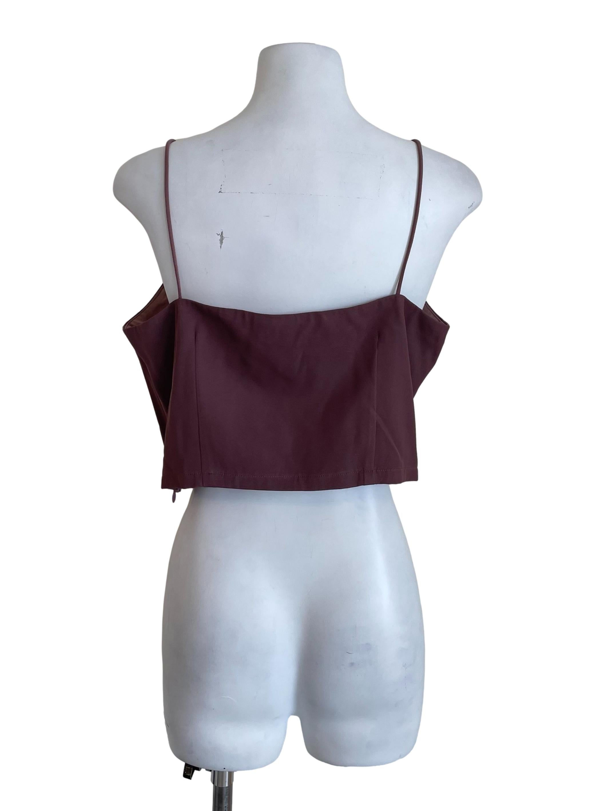 Mauve Sweetheart Crop Camisole