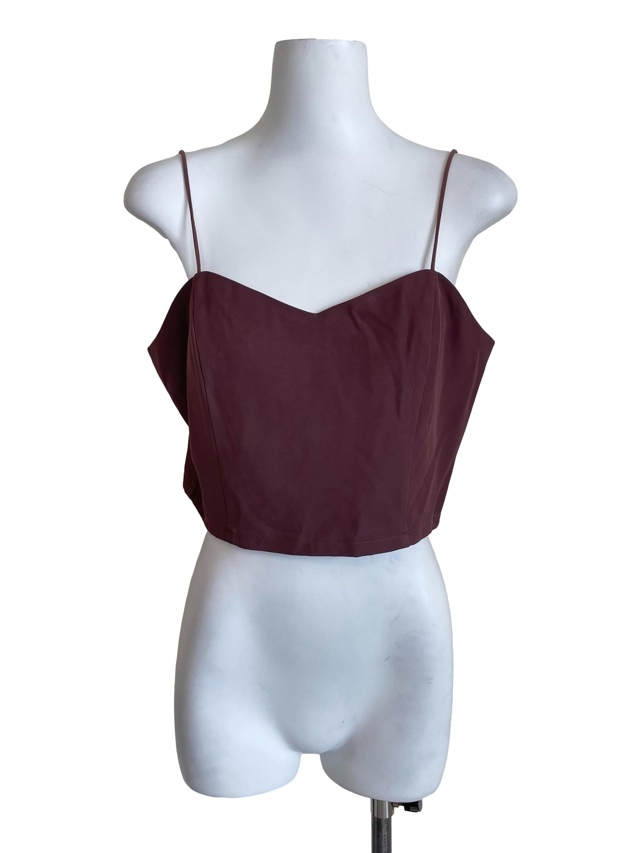 Mauve Sweetheart Crop Camisole